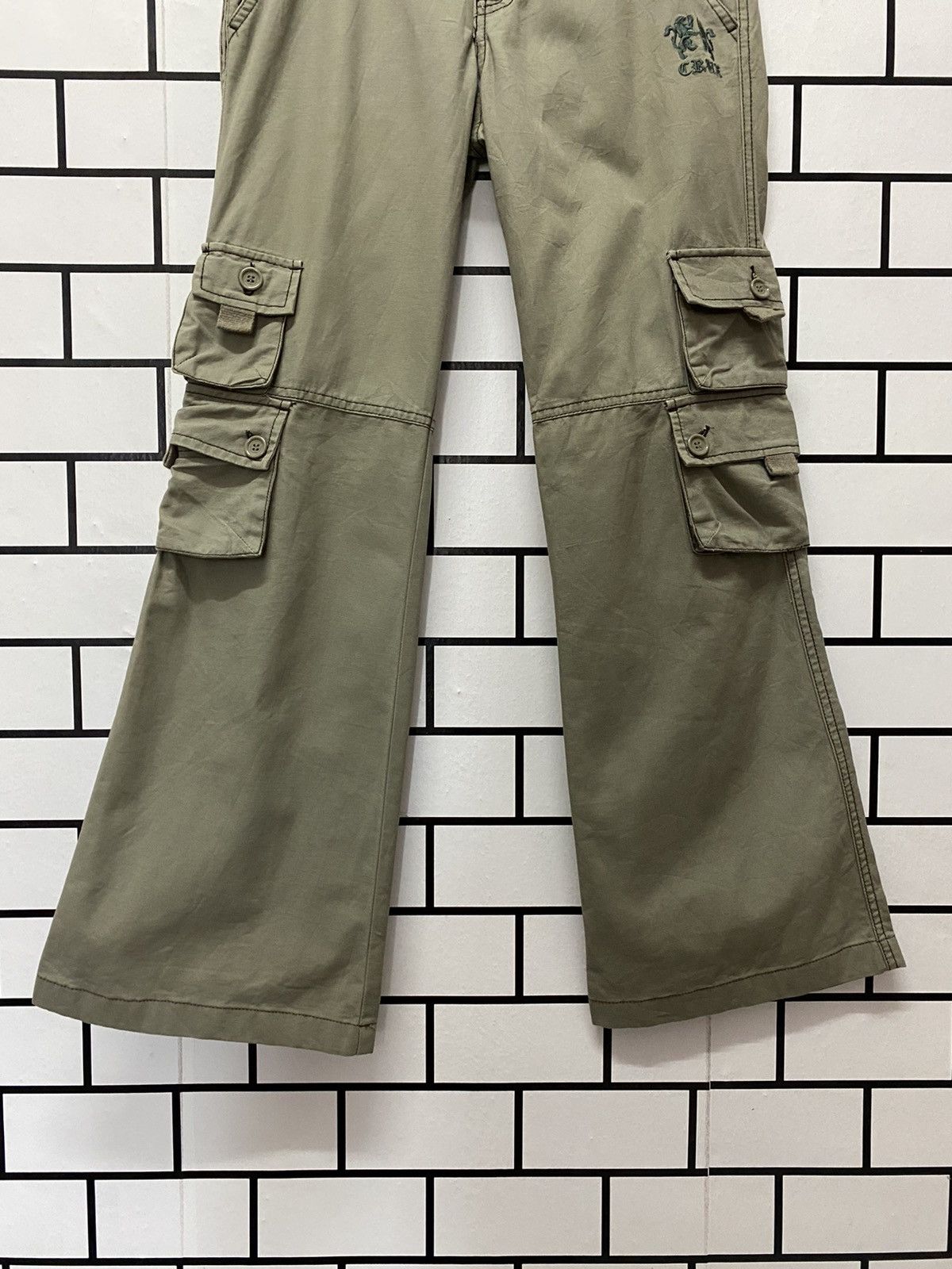 Japanese Brand Crux Japan Cargo Flared Technical Multi Pocke Pants Size US 29 - 7 Thumbnail