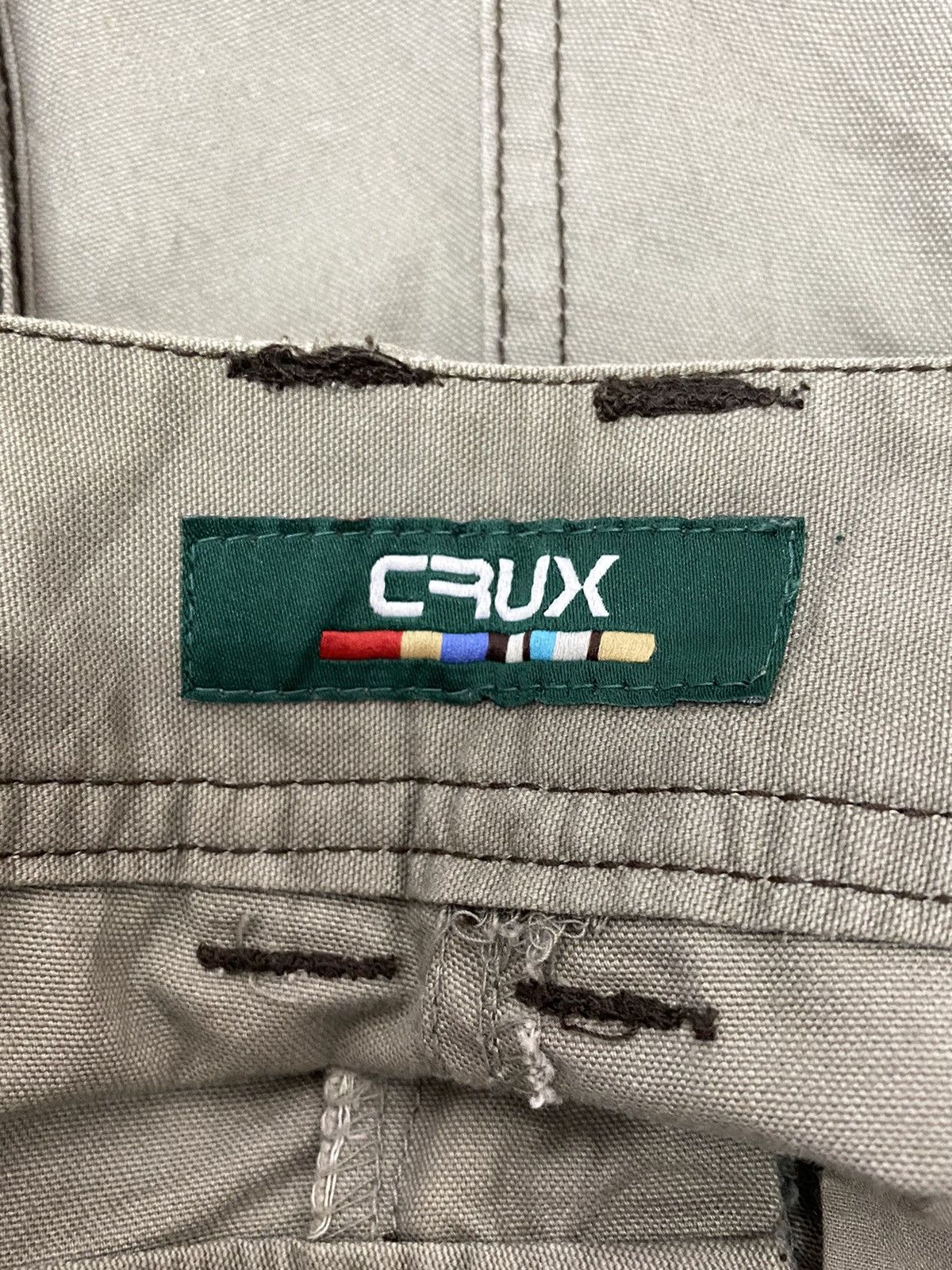 Japanese Brand Crux Japan Cargo Flared Technical Multi Pocke Pants Size US 29 - 13 Thumbnail