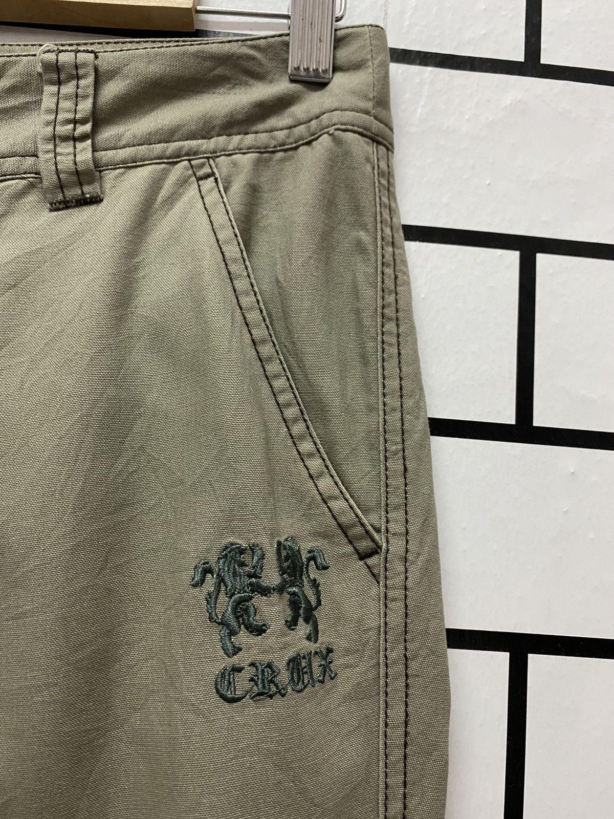 Japanese Brand Crux Japan Cargo Flared Technical Multi Pocke Pants Size US 29 - 12 Thumbnail