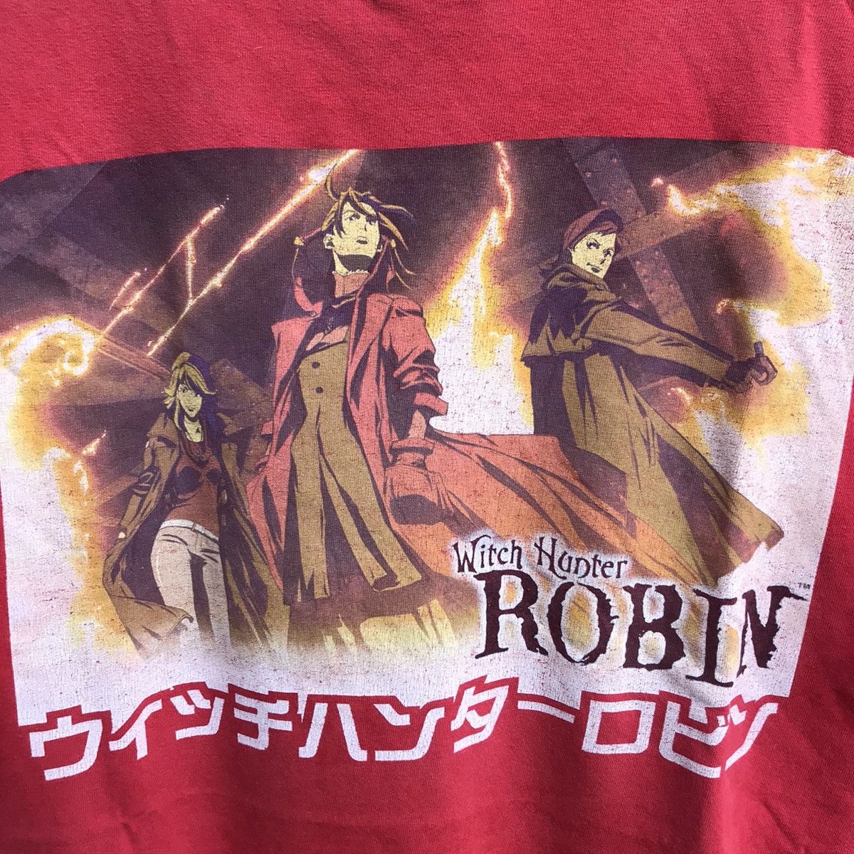 Anime Vintage WITCH HUNTER ROBIN anime manga tee Size US L / EU 52-54 / 3 - 4 Thumbnail