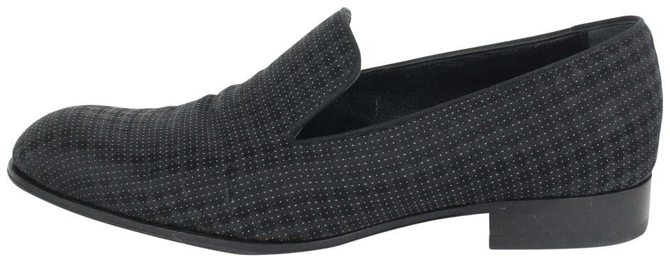 Louis Vuitton Mens US 9 Black Damier Sparkle Slip On Loafer