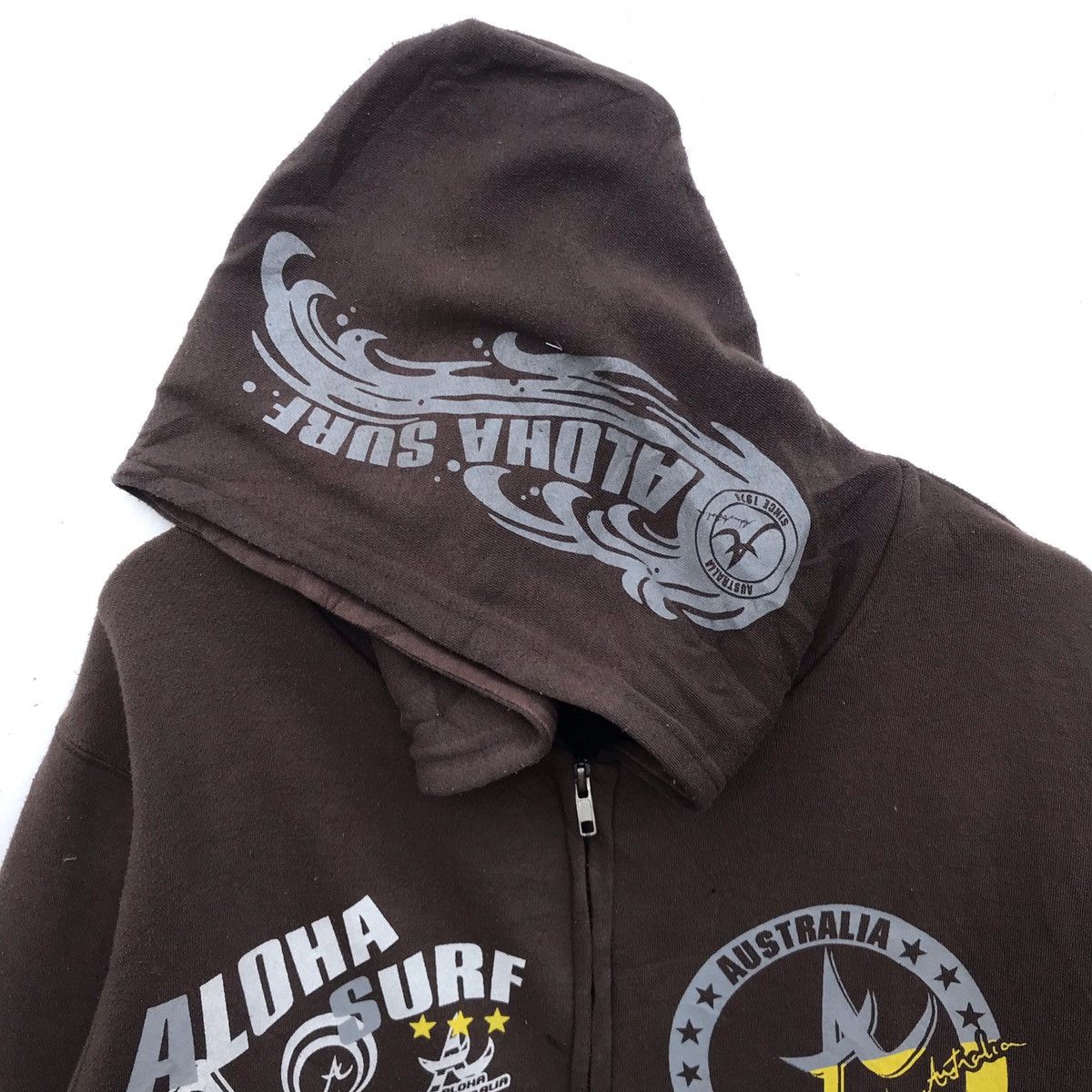 Other Vintage Aloha Surf Spellout Hoodie Zipper Jacket Size US L / EU 52-54 / 3 - 6 Thumbnail