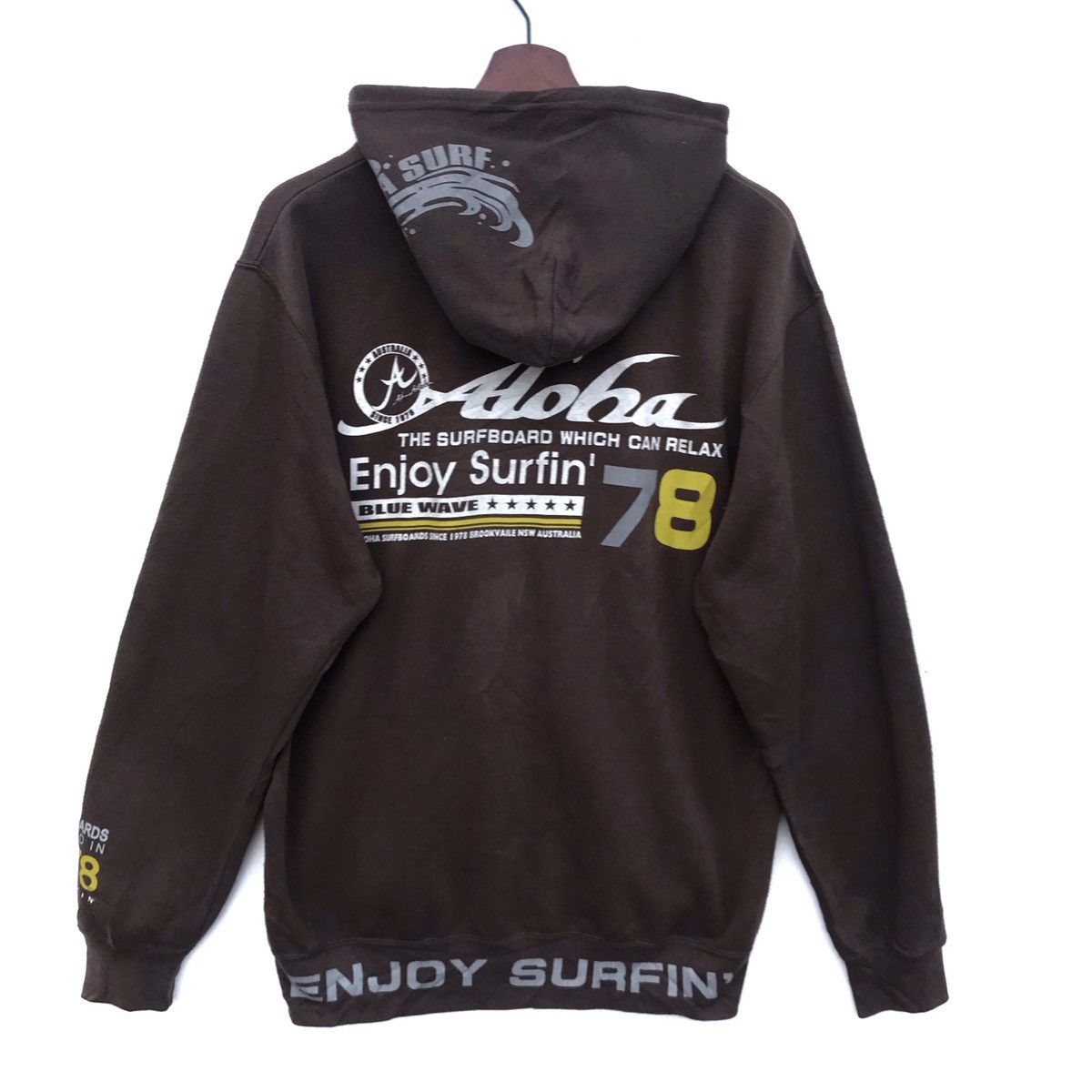 Other Vintage Aloha Surf Spellout Hoodie Zipper Jacket Size US L / EU 52-54 / 3 - 7 Thumbnail