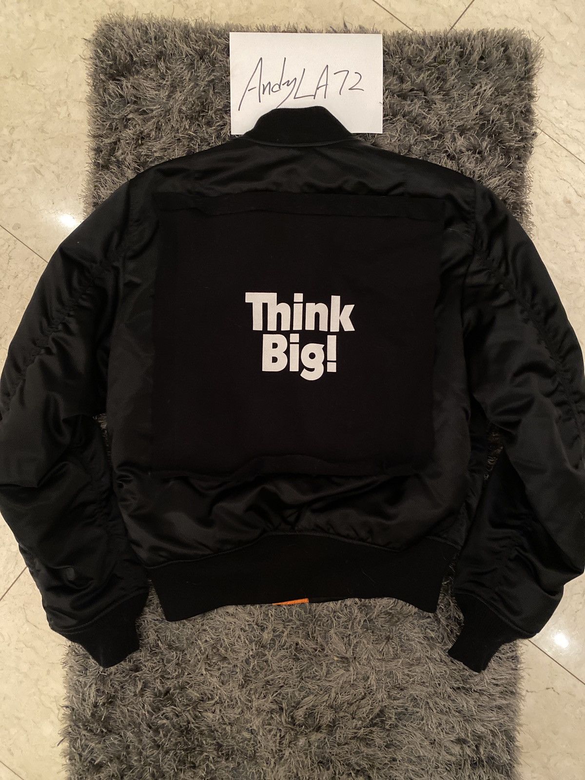 Balenciaga Balenciaga bomber “Think Big” | Grailed