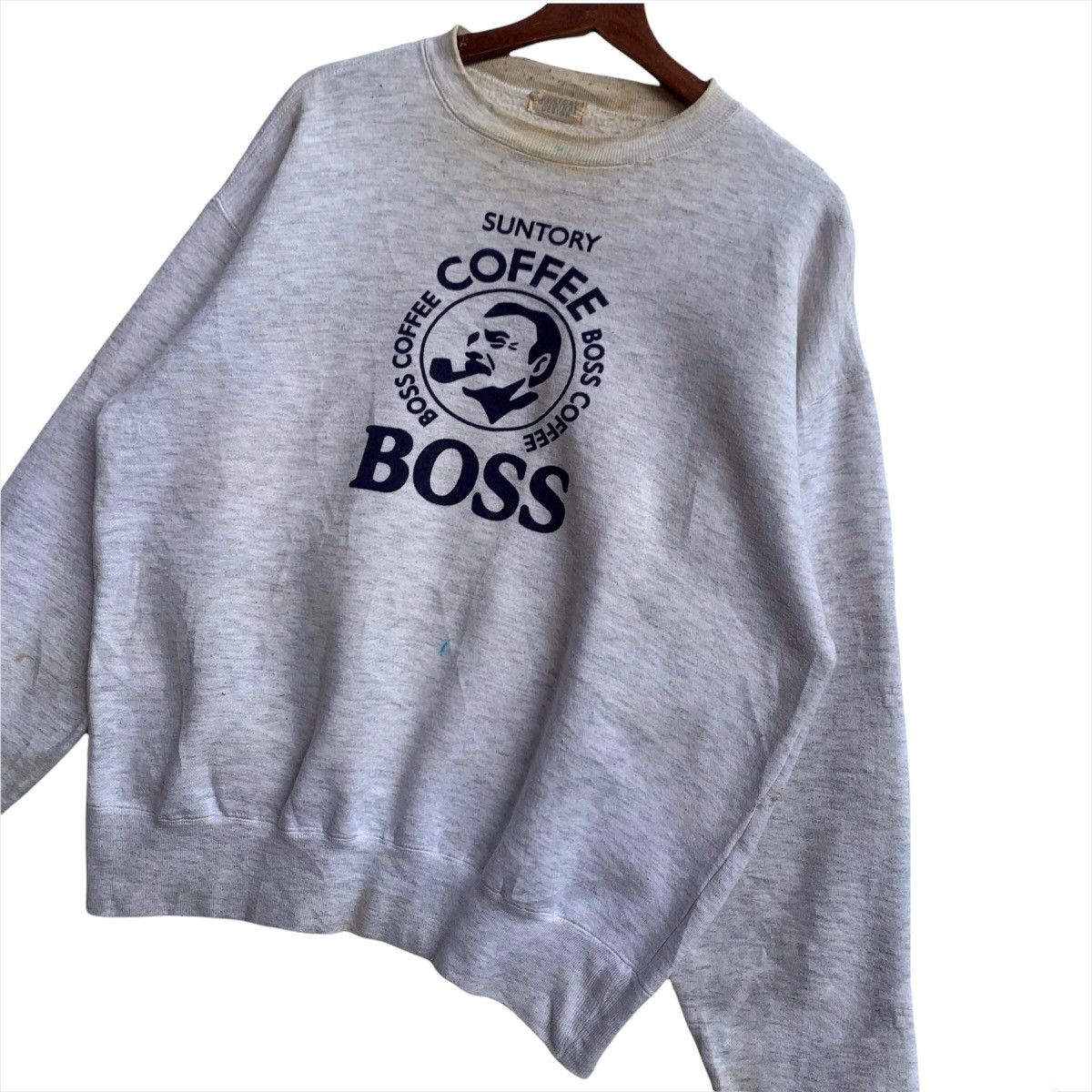 Japanese Brand Vintage Suntory Coffee Bos Biglogo Crewneck Sweatshirt Size US L / EU 52-54 / 3 - 3 Thumbnail
