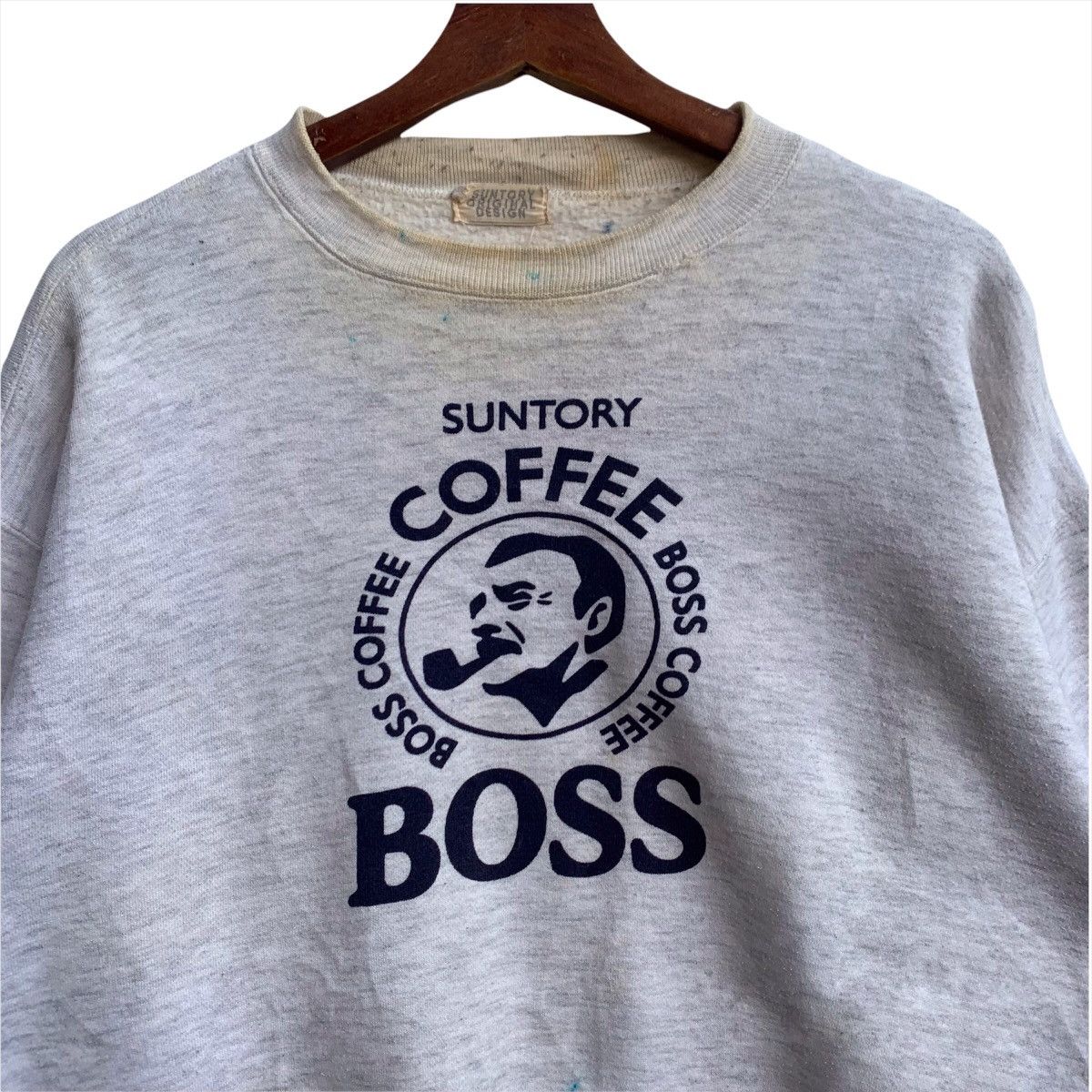 Japanese Brand Vintage Suntory Coffee Bos Biglogo Crewneck Sweatshirt Size US L / EU 52-54 / 3 - 4 Thumbnail