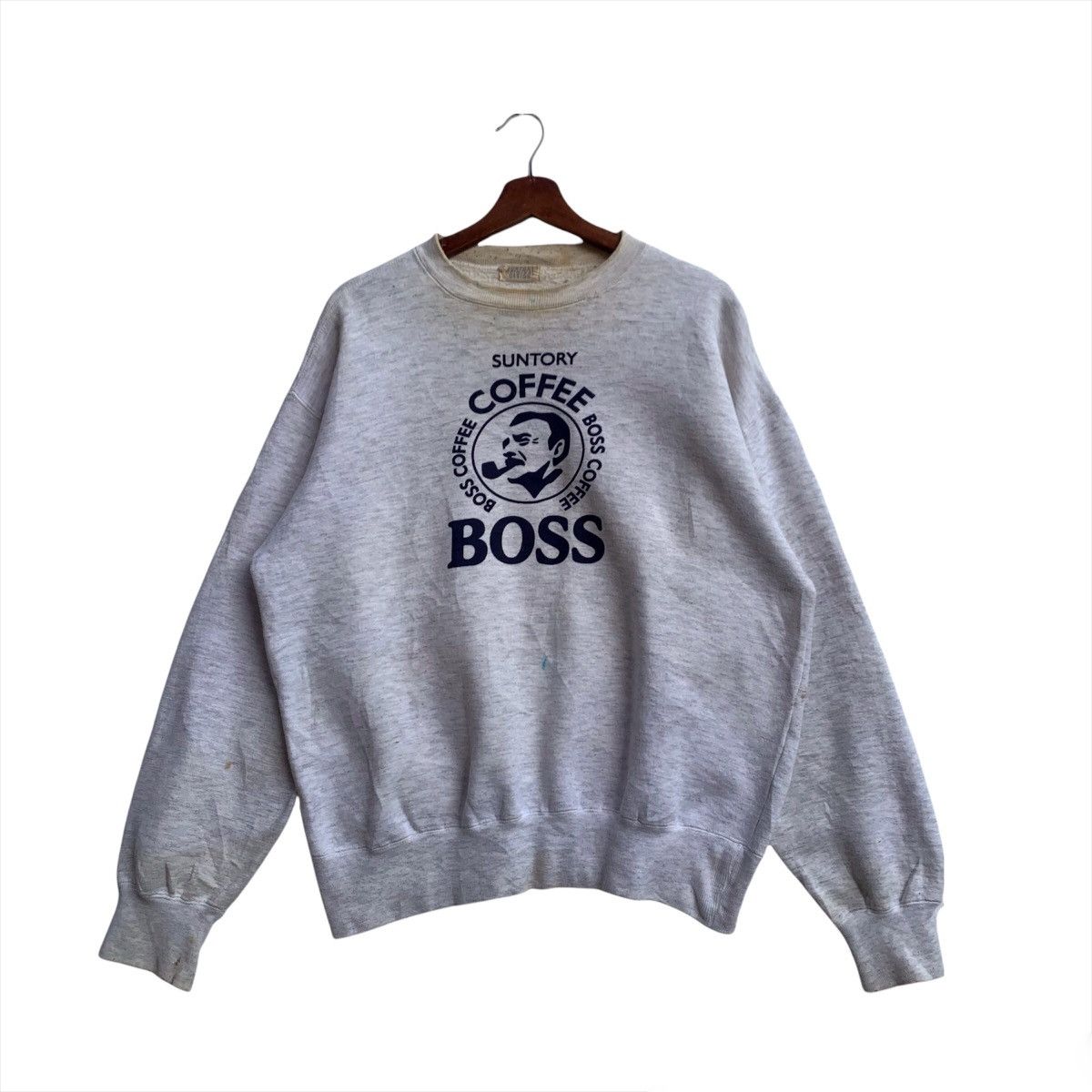 Japanese Brand Vintage Suntory Coffee Bos Biglogo Crewneck Sweatshirt Size US L / EU 52-54 / 3 - 1 Thumbnail