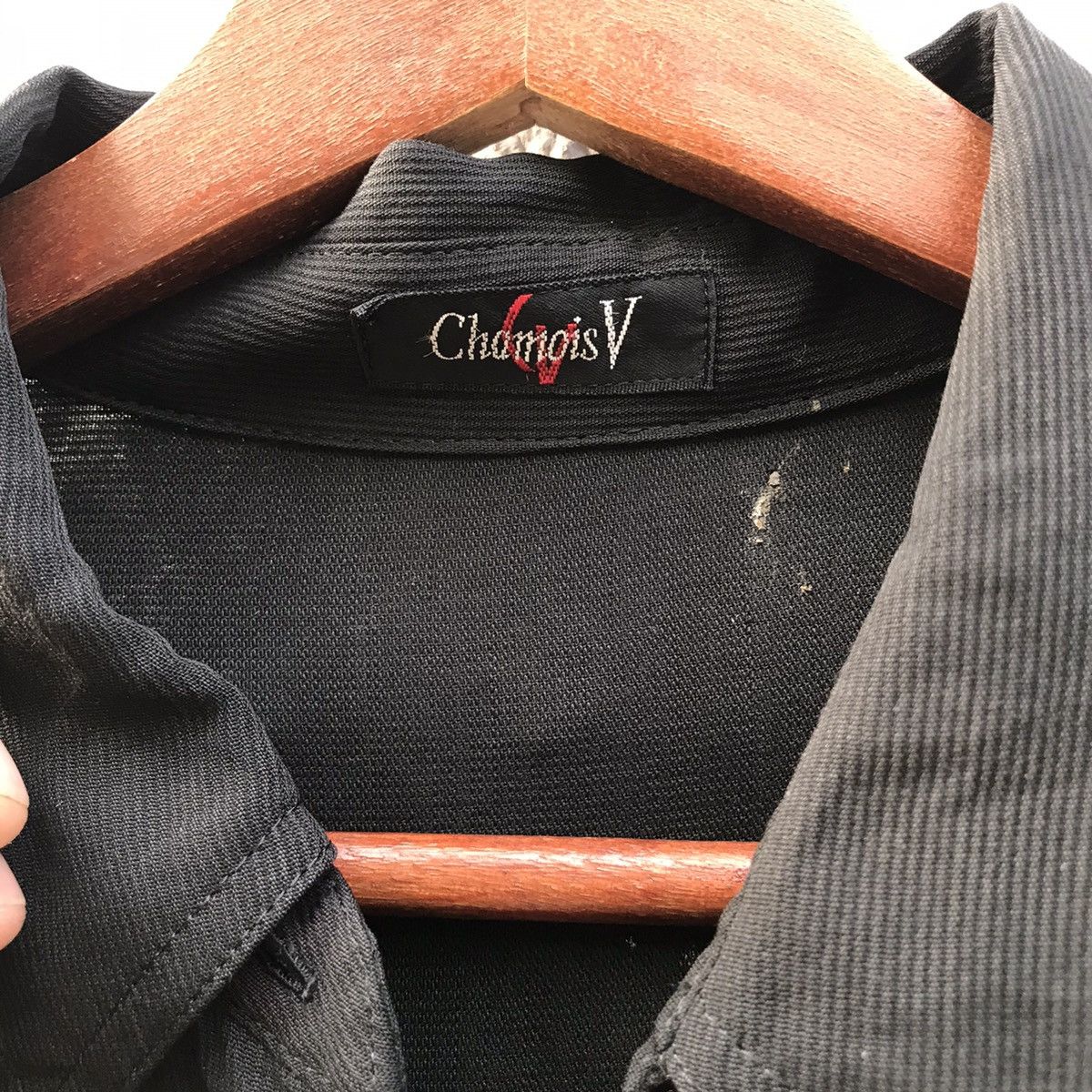Japanese Brand ChamoisV Biglogo Camp Collar Shirt Embroidery Buttonup Tee Size US L / EU 52-54 / 3 - 6 Thumbnail