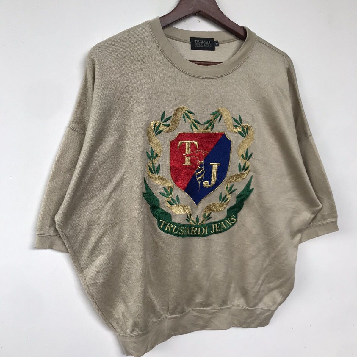 Trussardi TRUSSARDI JEANS EMBROIDERY CREWNECK Size US M / EU 48-50 / 2 - 2 Thumbnail