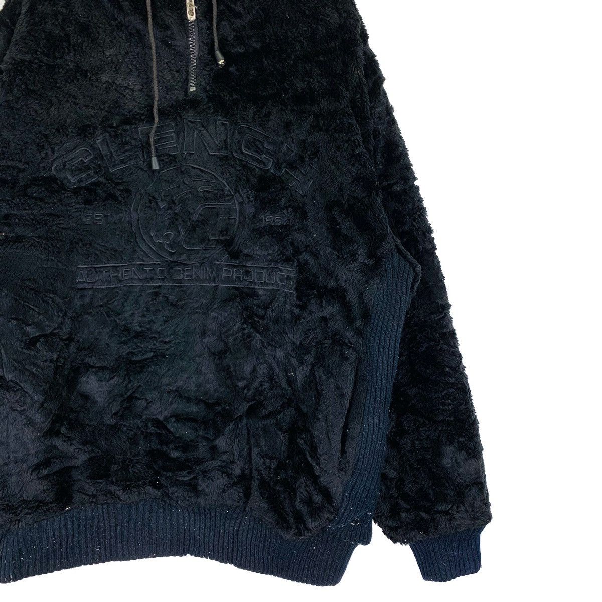 Clench Vintage Clench Jeans Faux Fur Hoodie Embroidery Logo Jacket Size US XXL / EU 58 / 5 - 3 Thumbnail