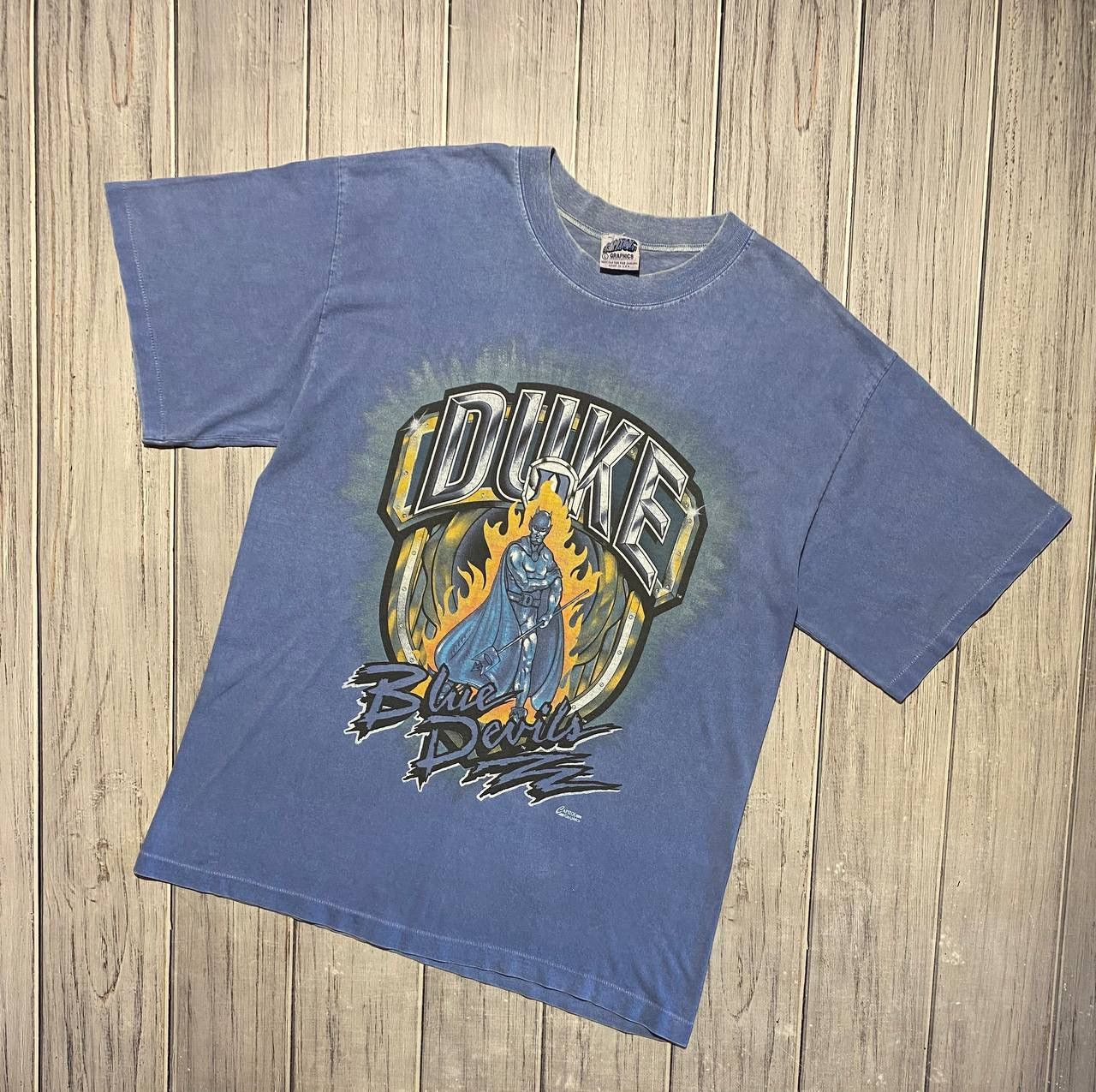 NBA Vintage Duke Blue Devils T-Shirt 90s Very Rare NBA Basseball Size US L / EU 52-54 / 3 - 1 Thumbnail