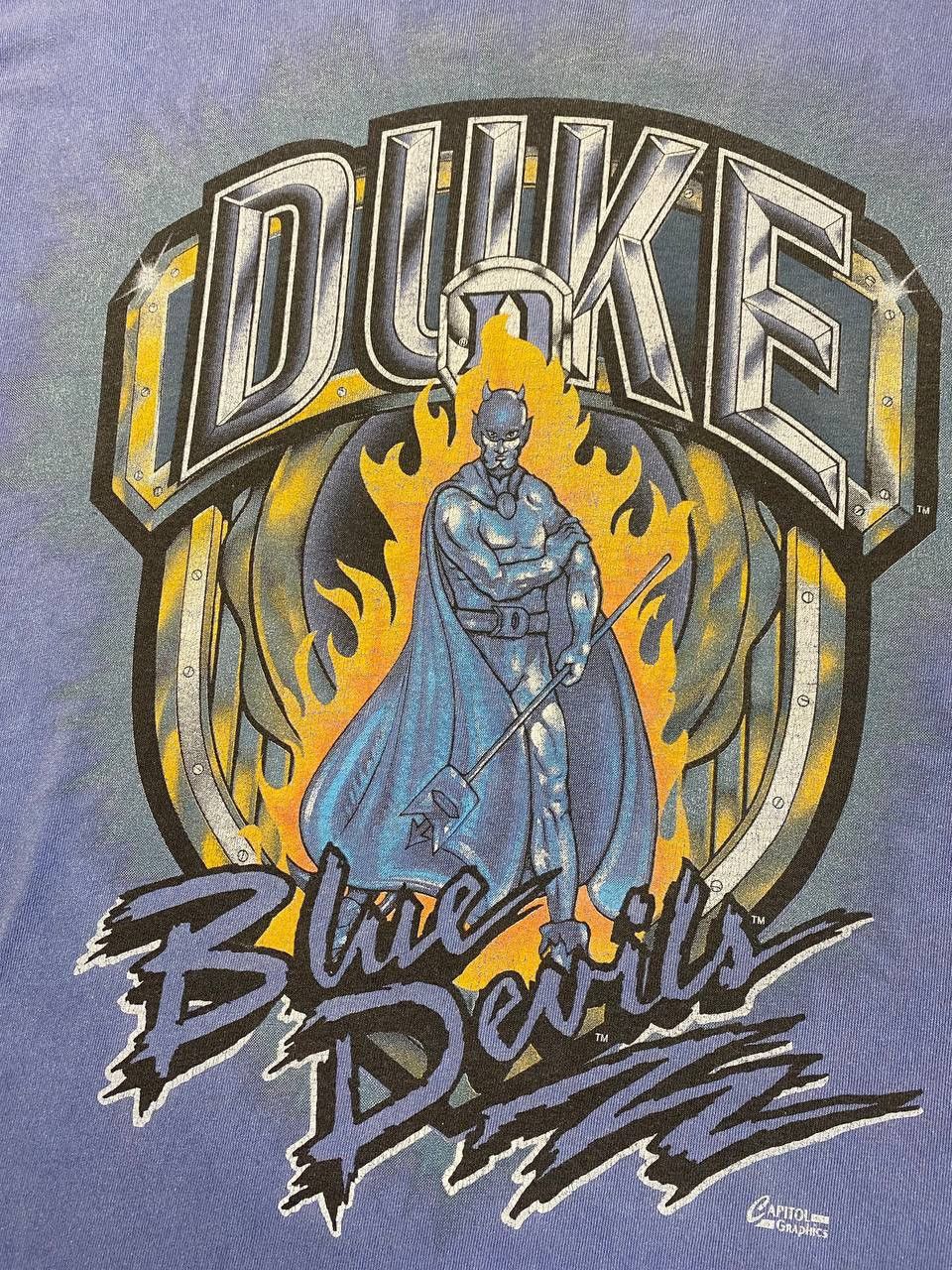 NBA Vintage Duke Blue Devils T-Shirt 90s Very Rare NBA Basseball Size US L / EU 52-54 / 3 - 3 Thumbnail