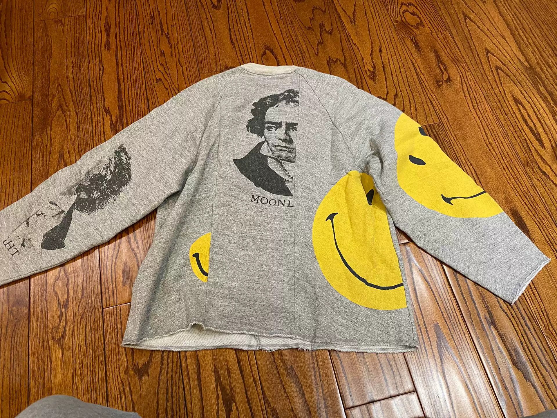 KAPITAL Beethoven Smile スウェット KAPITAL Beethoven remake smile smily sweatshirt gray new L