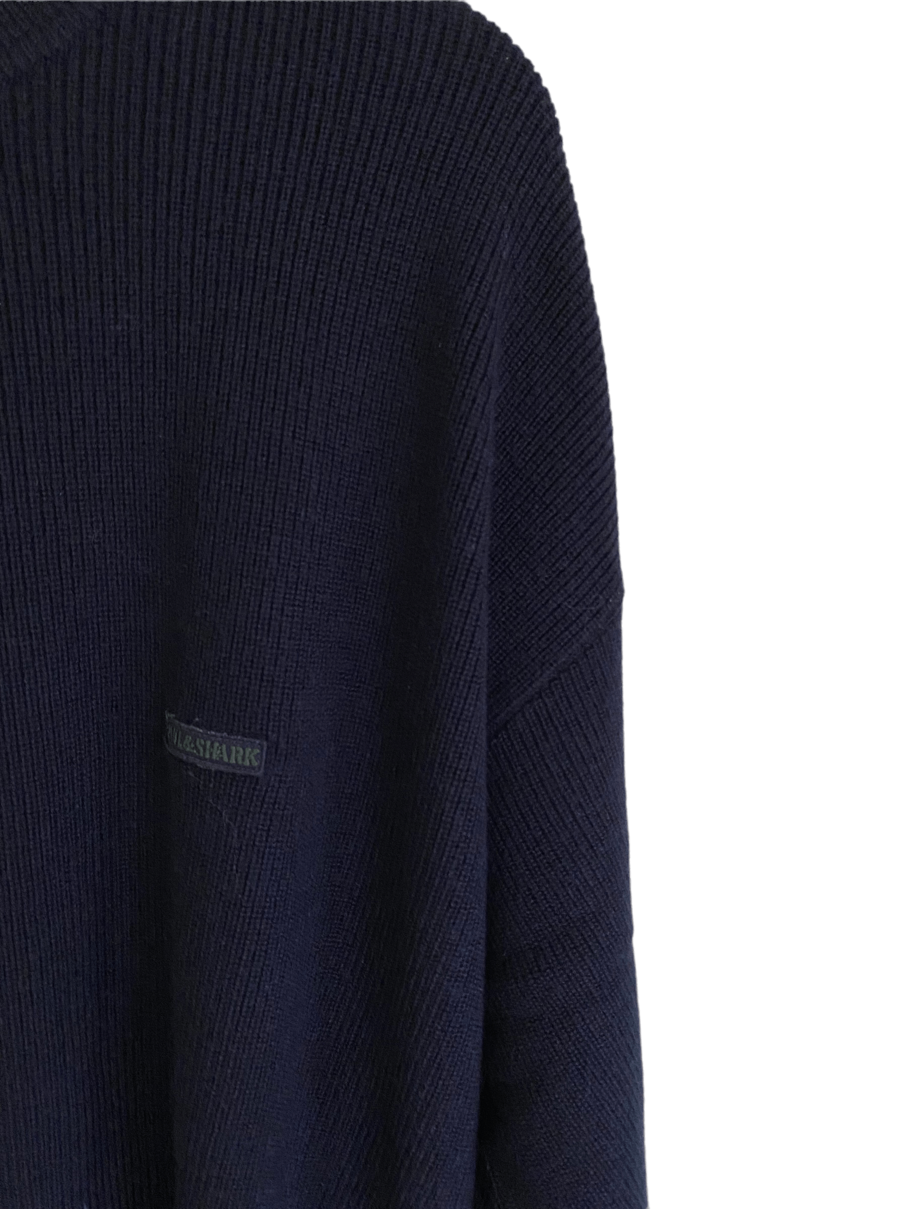 Paul & Shark × Vintage Paul & Shark navy wool sweater, jumper, size XL Size US XL / EU 56 / 4 - 3 Thumbnail