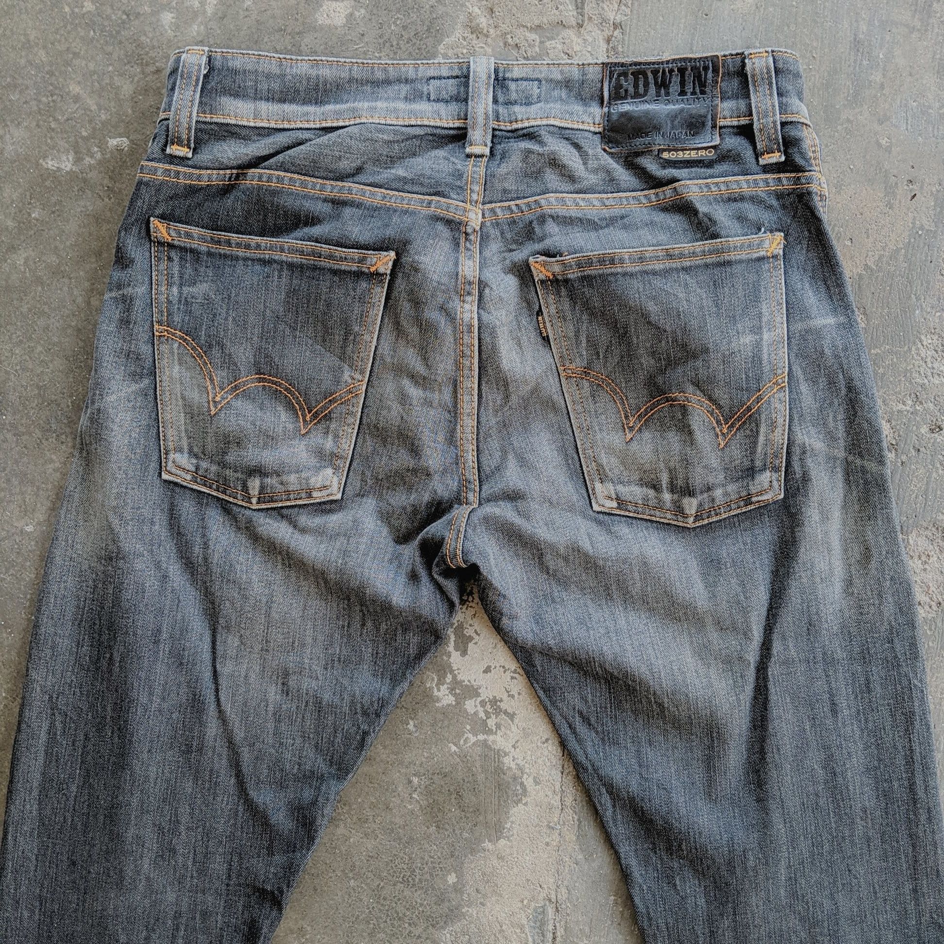 Japanese Brand Edwin 503 Zero Distressed Trousers Jeans Pants Size US 32 / EU 48 - 9 Thumbnail