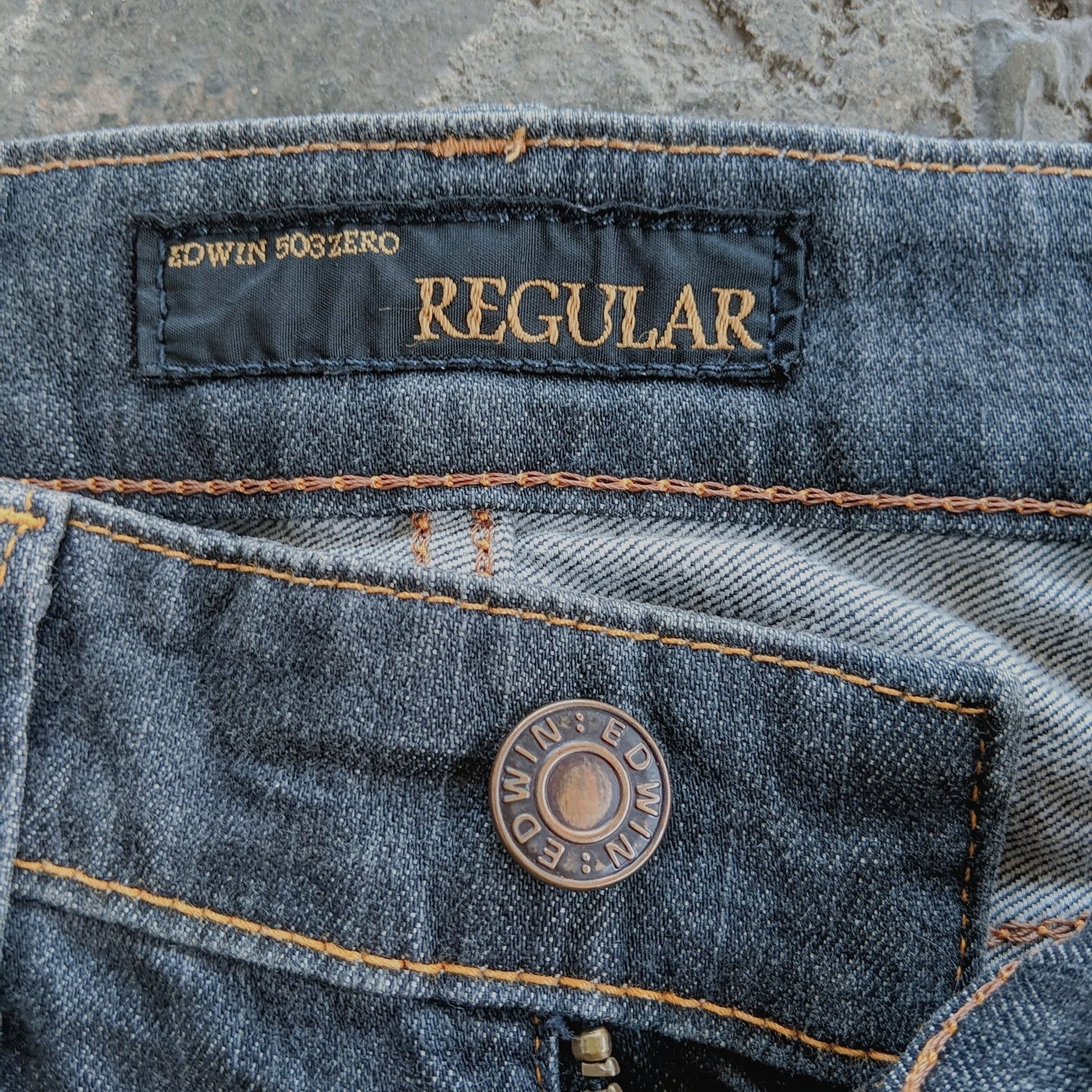 Japanese Brand Edwin 503 Zero Distressed Trousers Jeans Pants Size US 32 / EU 48 - 5 Thumbnail