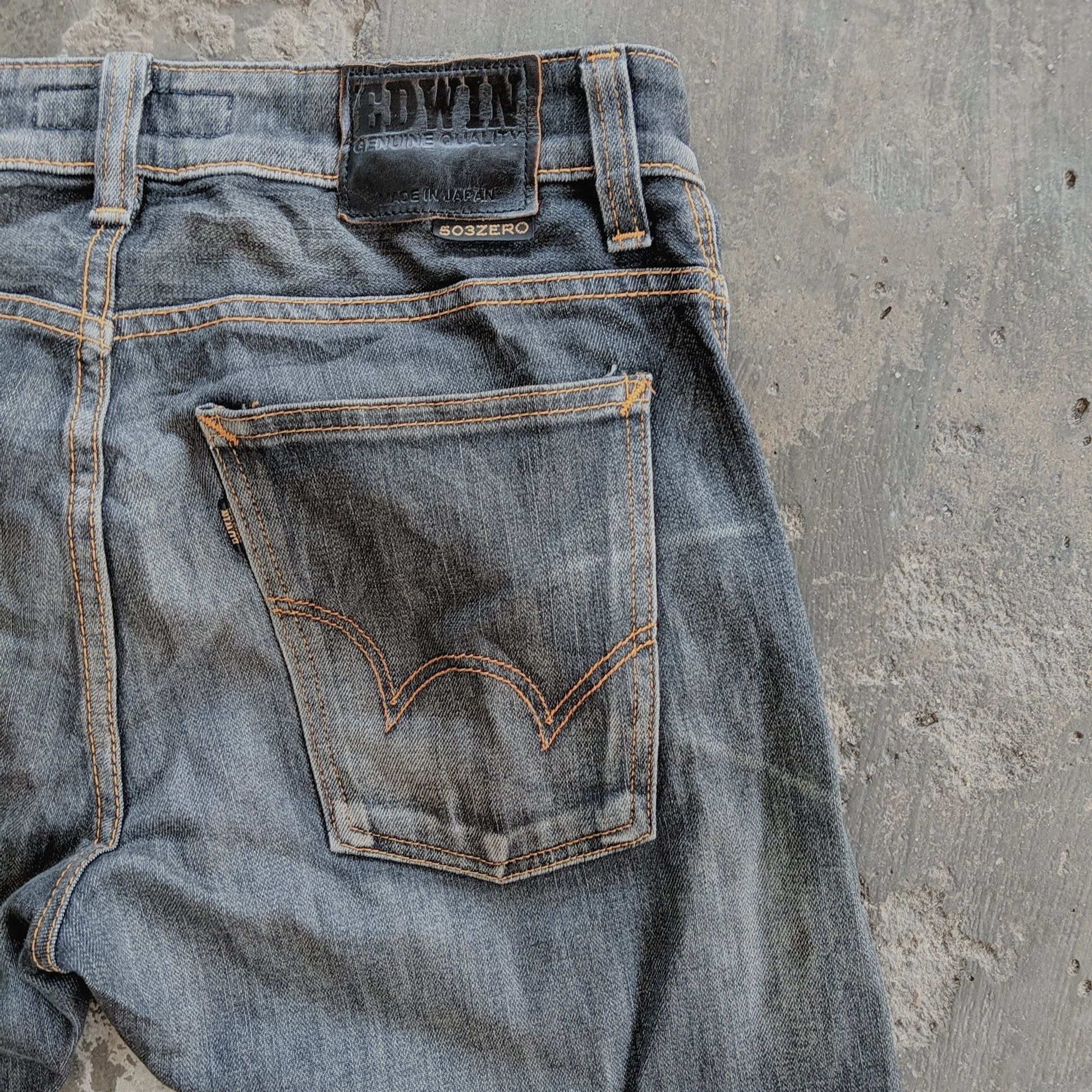 Japanese Brand Edwin 503 Zero Distressed Trousers Jeans Pants Size US 32 / EU 48 - 11 Thumbnail