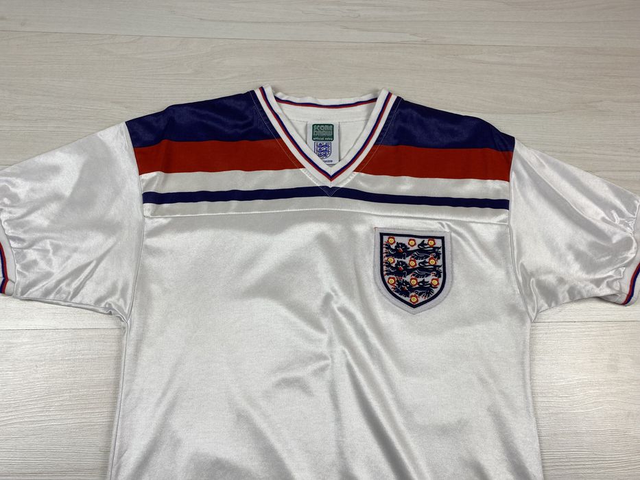 Vintage ENGLAND FOOTBALL SHIRT SOCCER JERSEY SCORE DRAW REPLICA Grailed