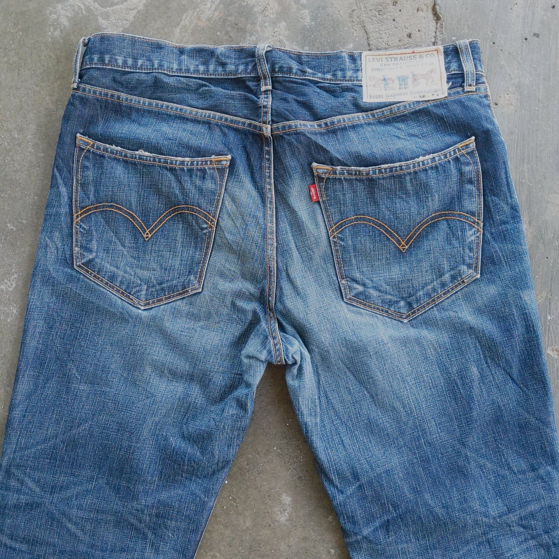 Japanese Brand Vintage Levis's 502 Distressed Riveted Denim Jeans Pants Size US 38 / EU 54 - 7 Thumbnail