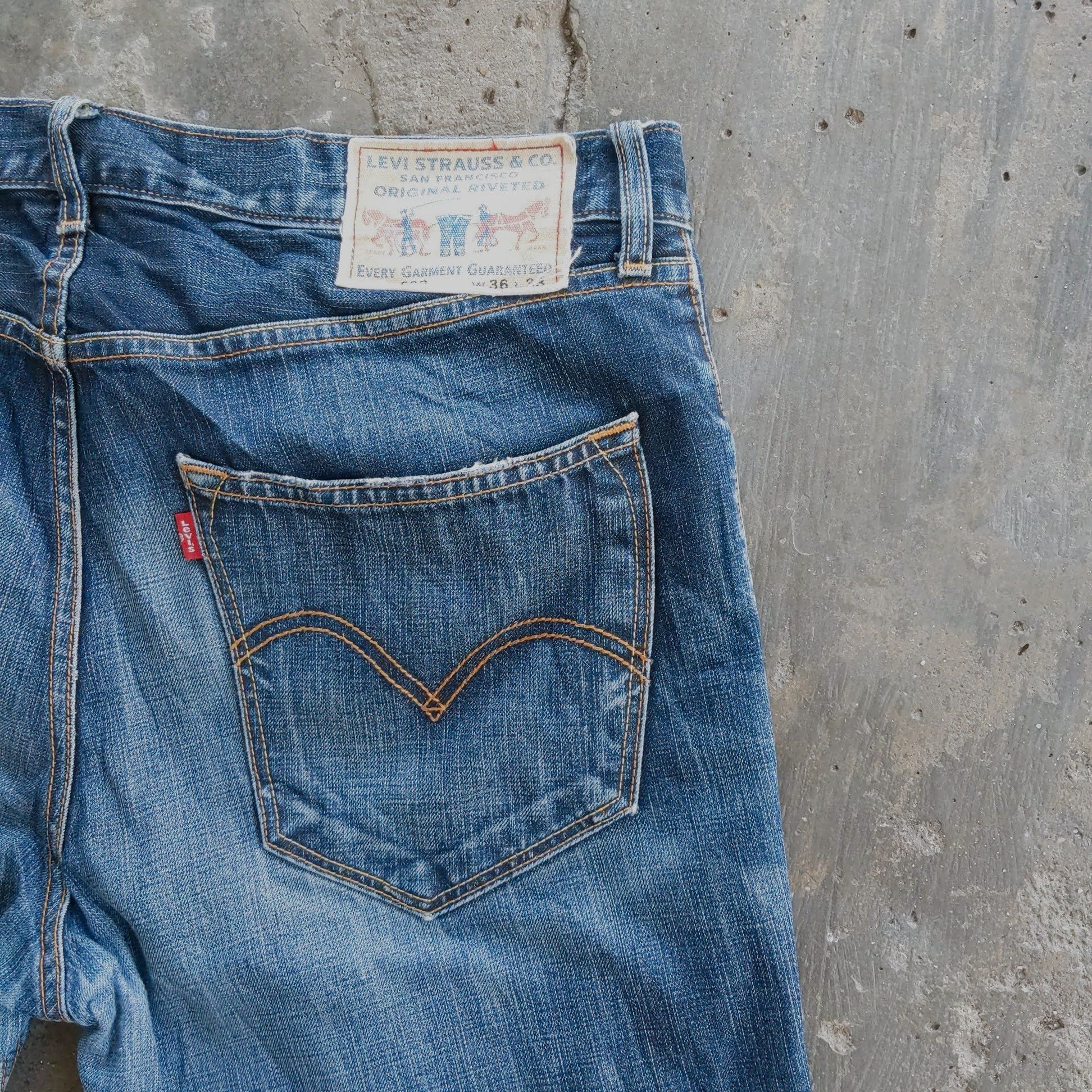 Japanese Brand Vintage Levis's 502 Distressed Riveted Denim Jeans Pants Size US 38 / EU 54 - 9 Thumbnail