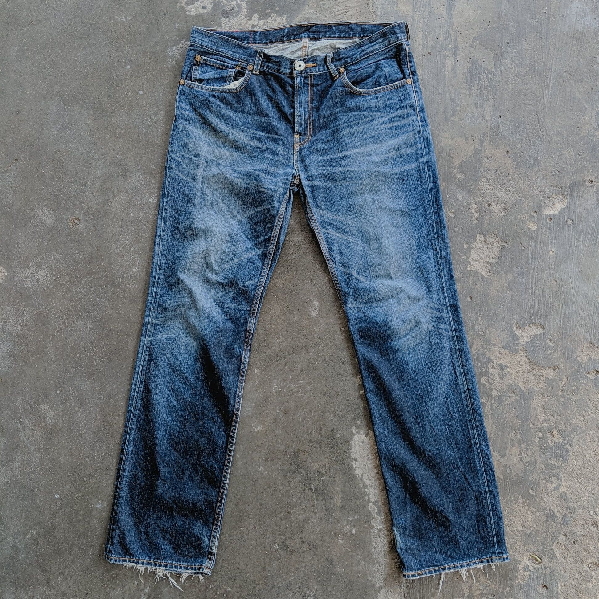 Japanese Brand Vintage Levis's 502 Distressed Riveted Denim Jeans Pants Size US 38 / EU 54 - 1 Thumbnail