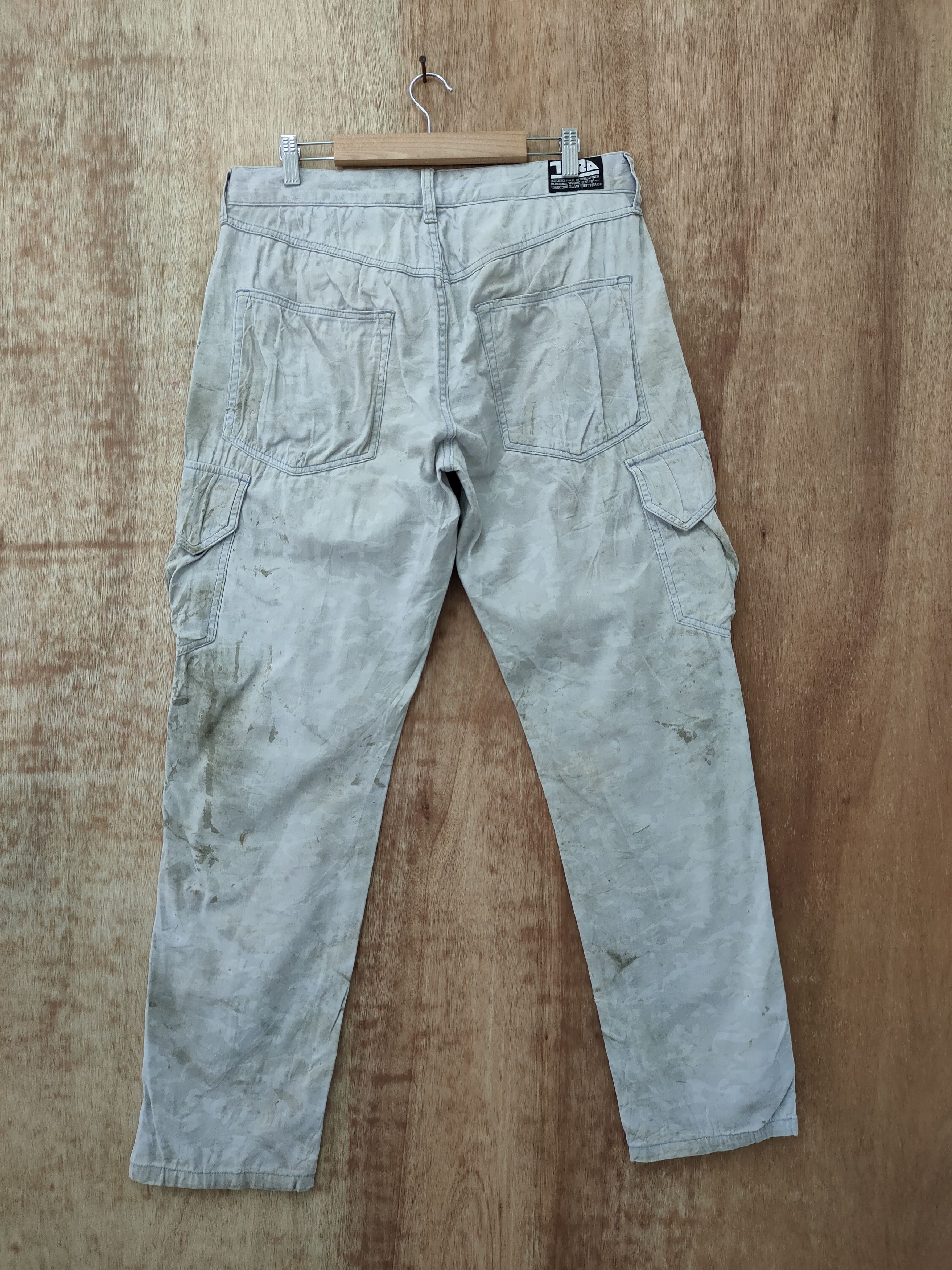 Japanese Brand DLL Tora Dirty thrased distressed utility cargo pants#46-216 Size US 34 / EU 50 - 9 Thumbnail