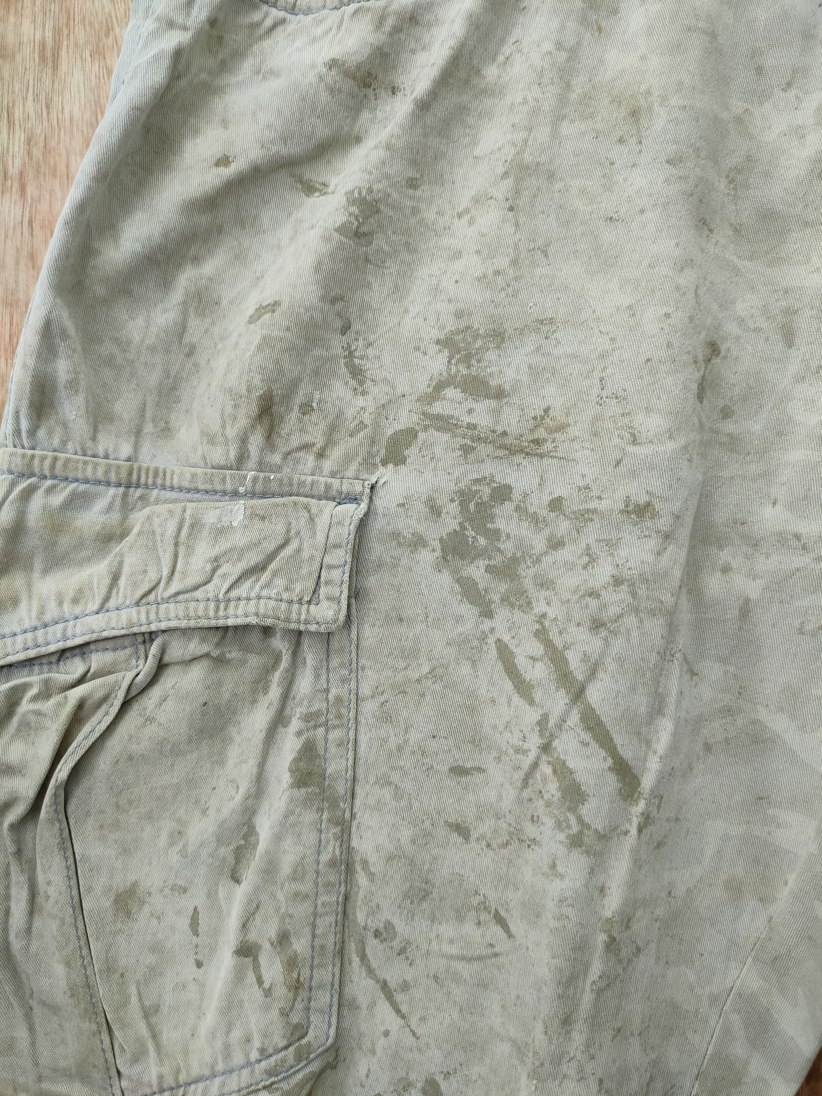 Japanese Brand DLL Tora Dirty thrased distressed utility cargo pants#46-216 Size US 34 / EU 50 - 8 Thumbnail