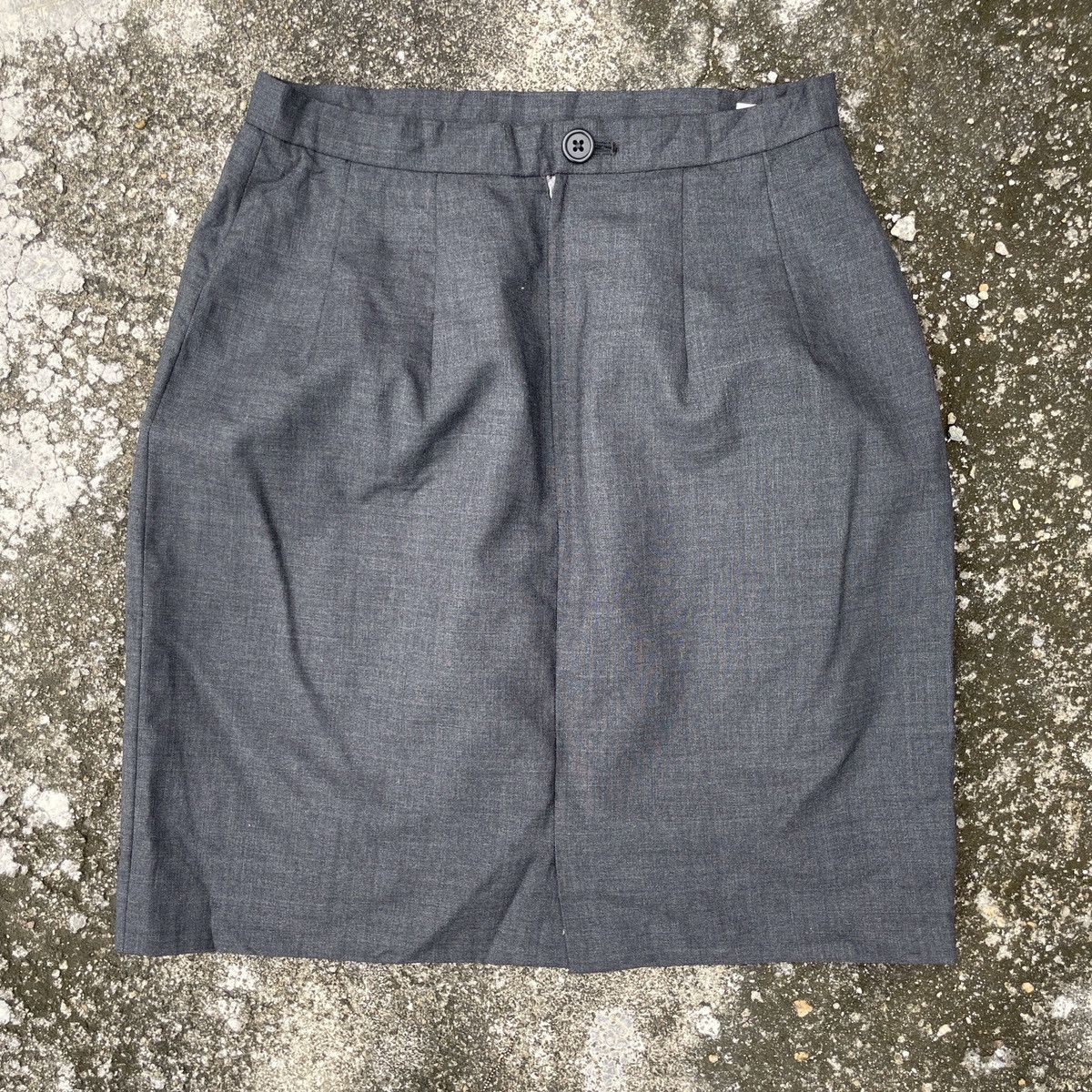 Japanese Brand × Yohji Yamamoto Vintage Ined By Yohji Yamamoto Mini Skirt Size 24" / US 00 / IT 34 - 1 Thumbnail