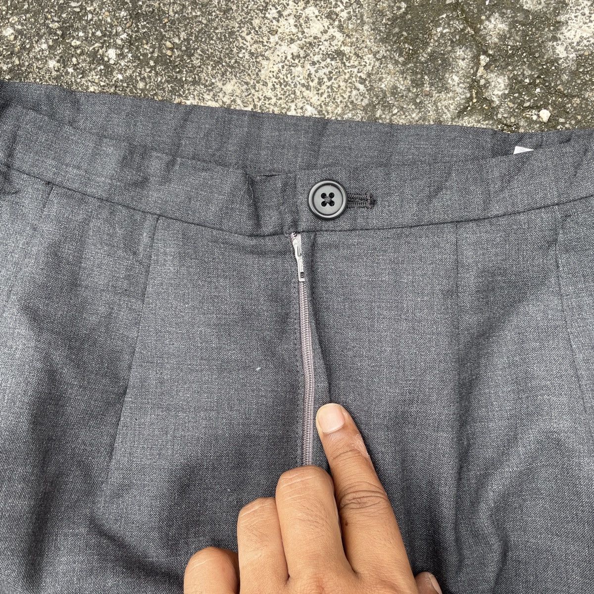 Japanese Brand × Yohji Yamamoto Vintage Ined By Yohji Yamamoto Mini Skirt Size 24" / US 00 / IT 34 - 2 Thumbnail