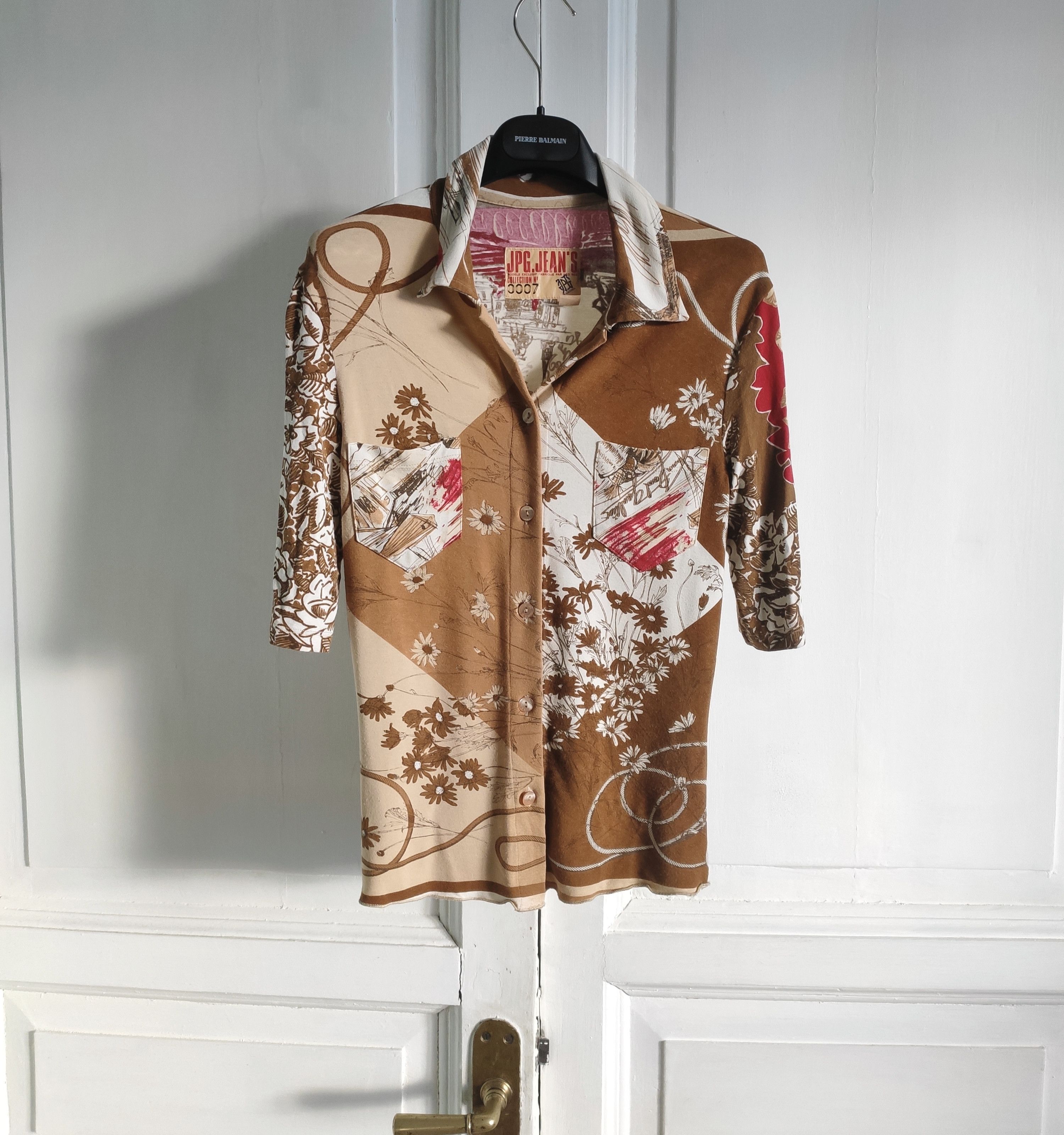 Jean Paul Gaultier GRAIL! Archive blouse.Like John Galliano or Hermes Size S / US 4 / IT 40 - 1 Thumbnail