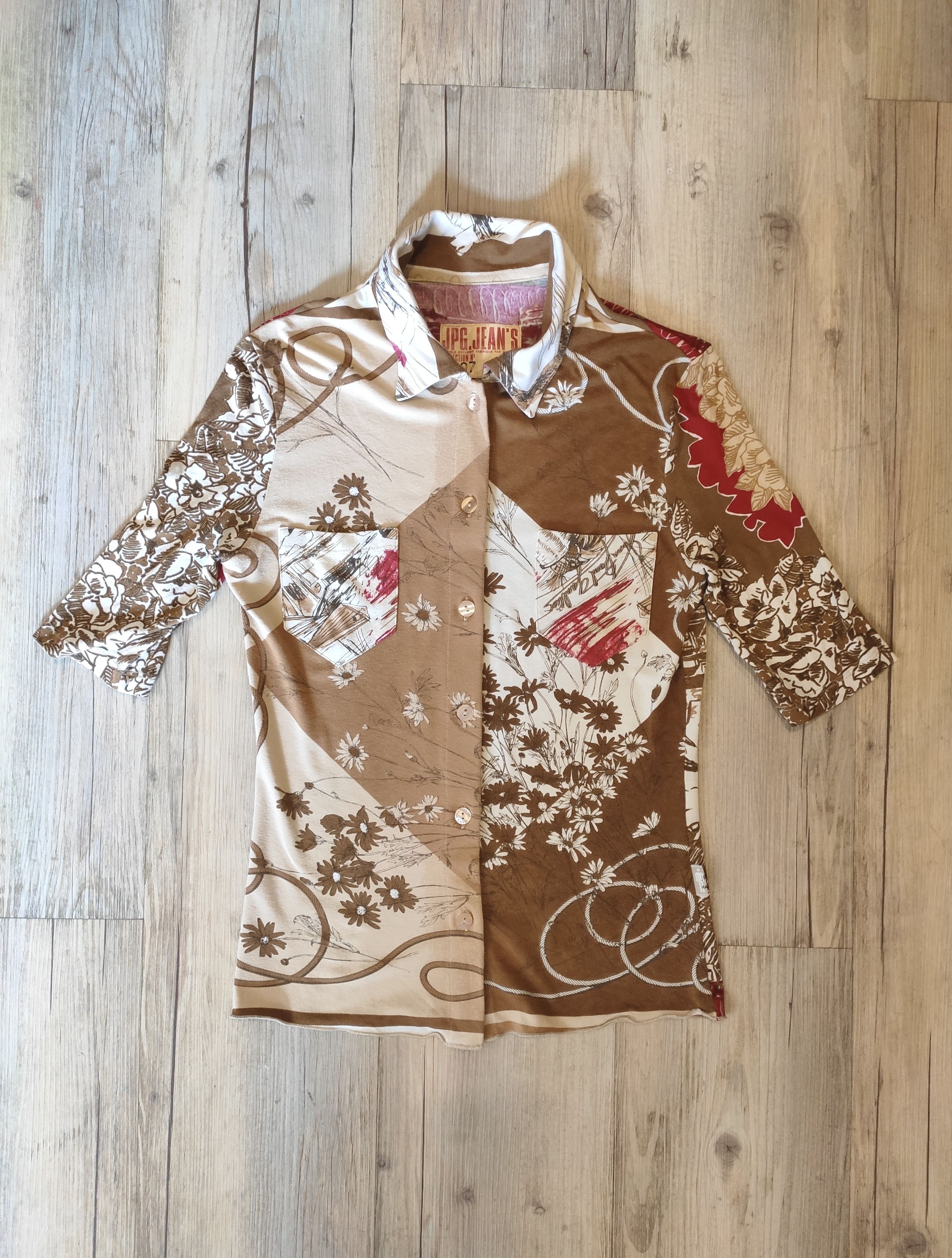 Jean Paul Gaultier GRAIL! Archive blouse.Like John Galliano or Hermes Size S / US 4 / IT 40 - 3 Thumbnail