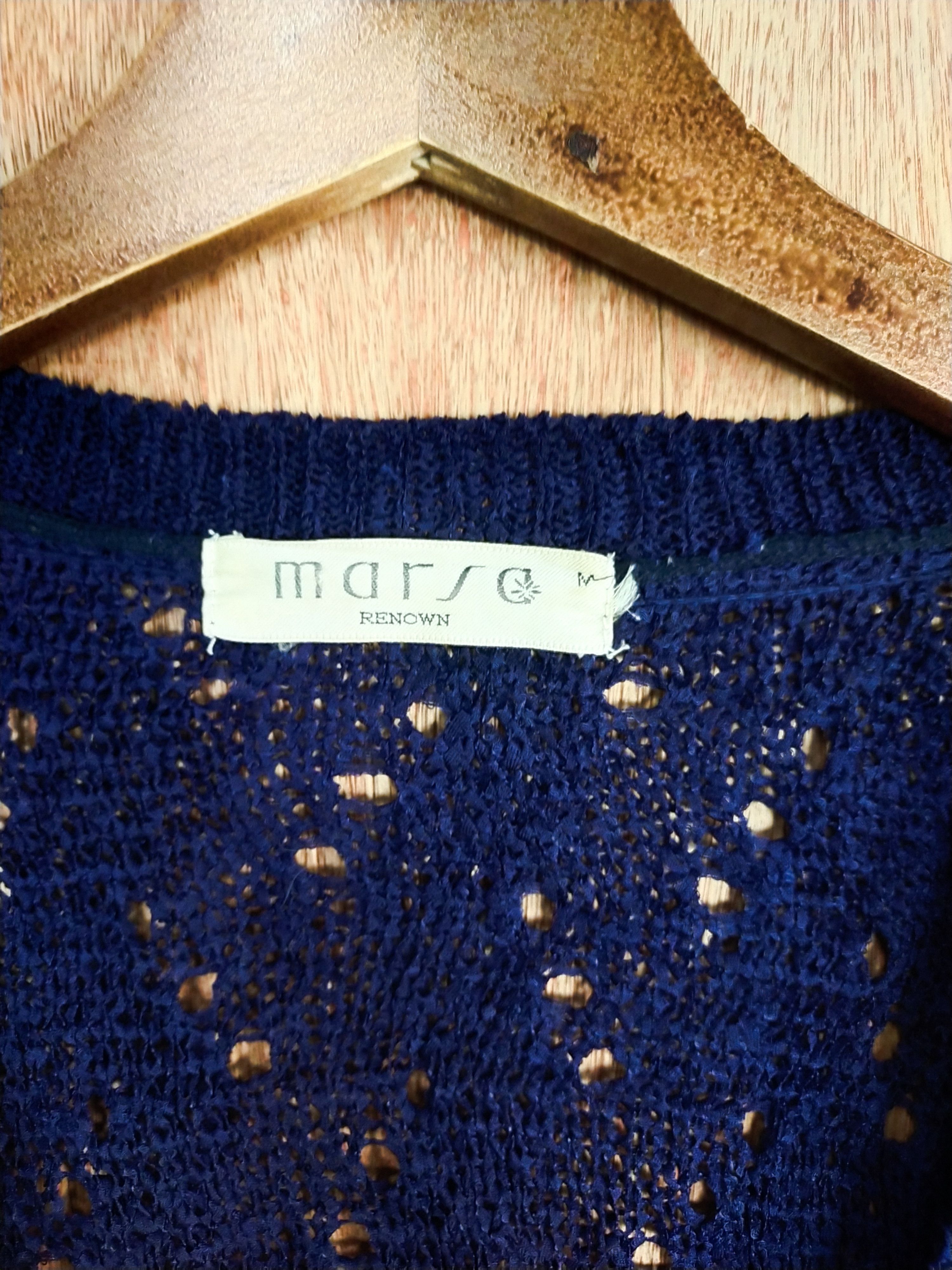 Japanese Brand Marsa dark blue cardigan #S236 Size S / US 4 / IT 40 - 5 Thumbnail