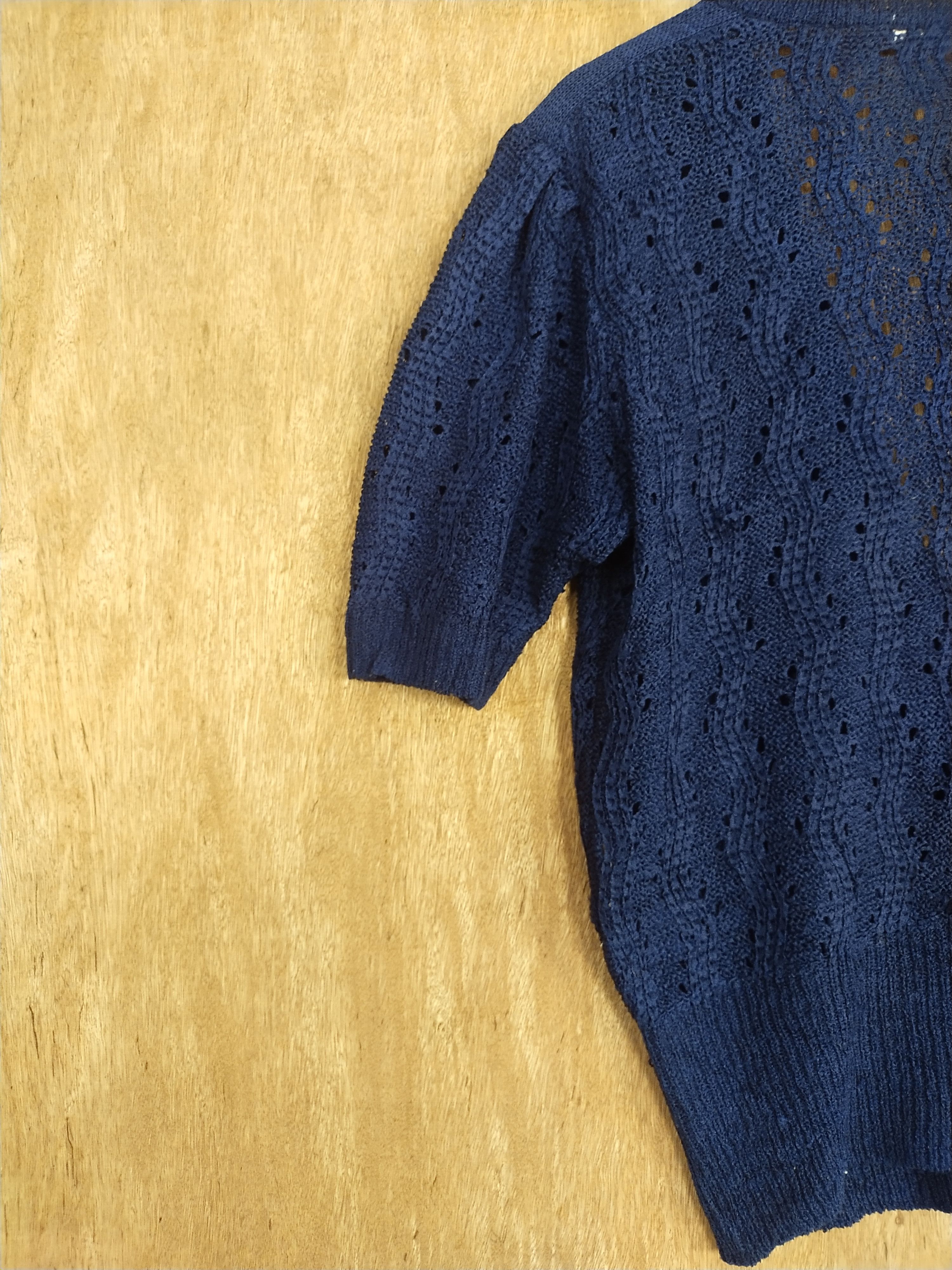 Japanese Brand Marsa dark blue cardigan #S236 Size S / US 4 / IT 40 - 10 Thumbnail