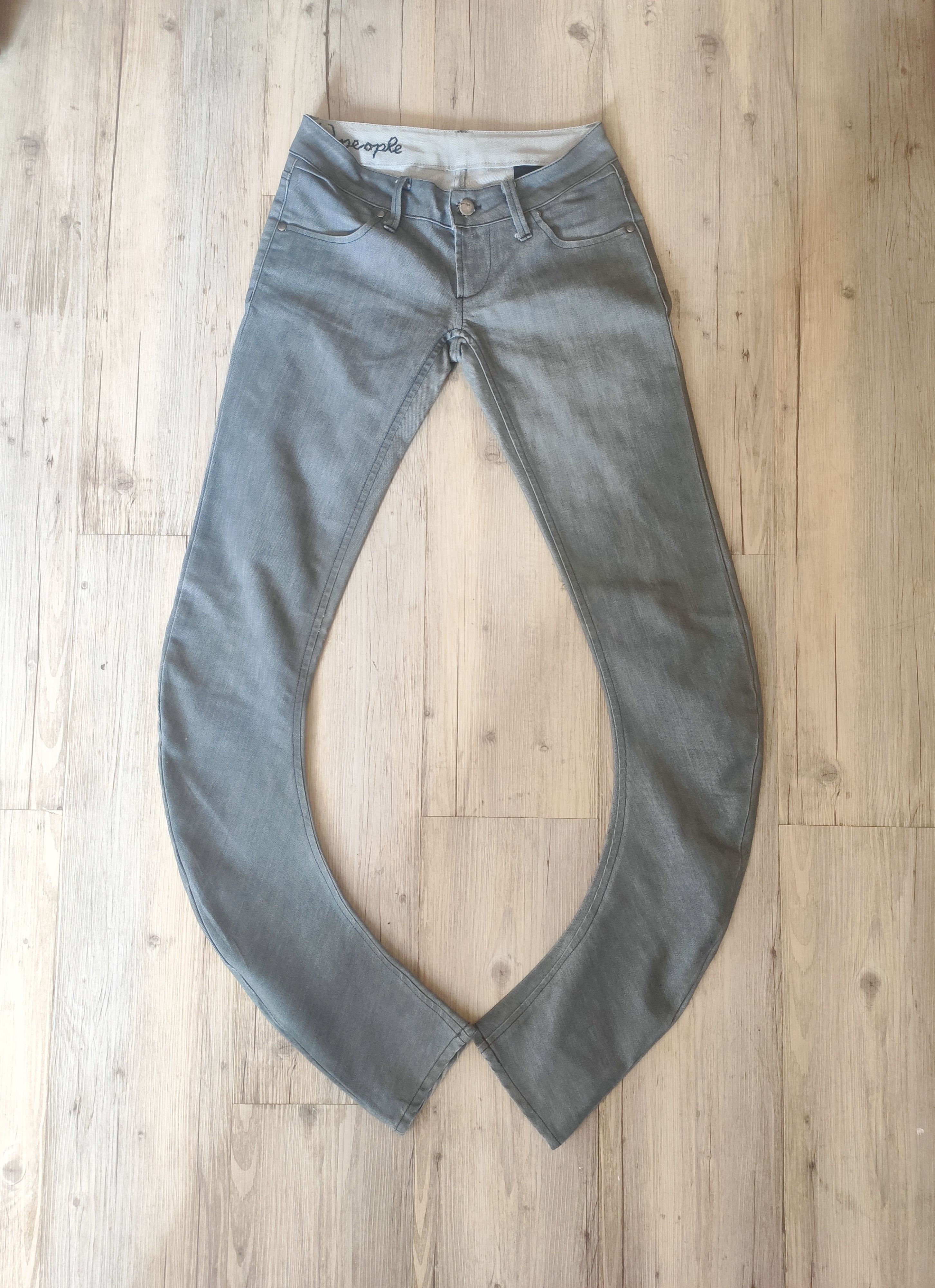 image of People Jeans J Waxed Jeans.like Hermes Or Martin Margiela in Grey, Women's (Size 26)