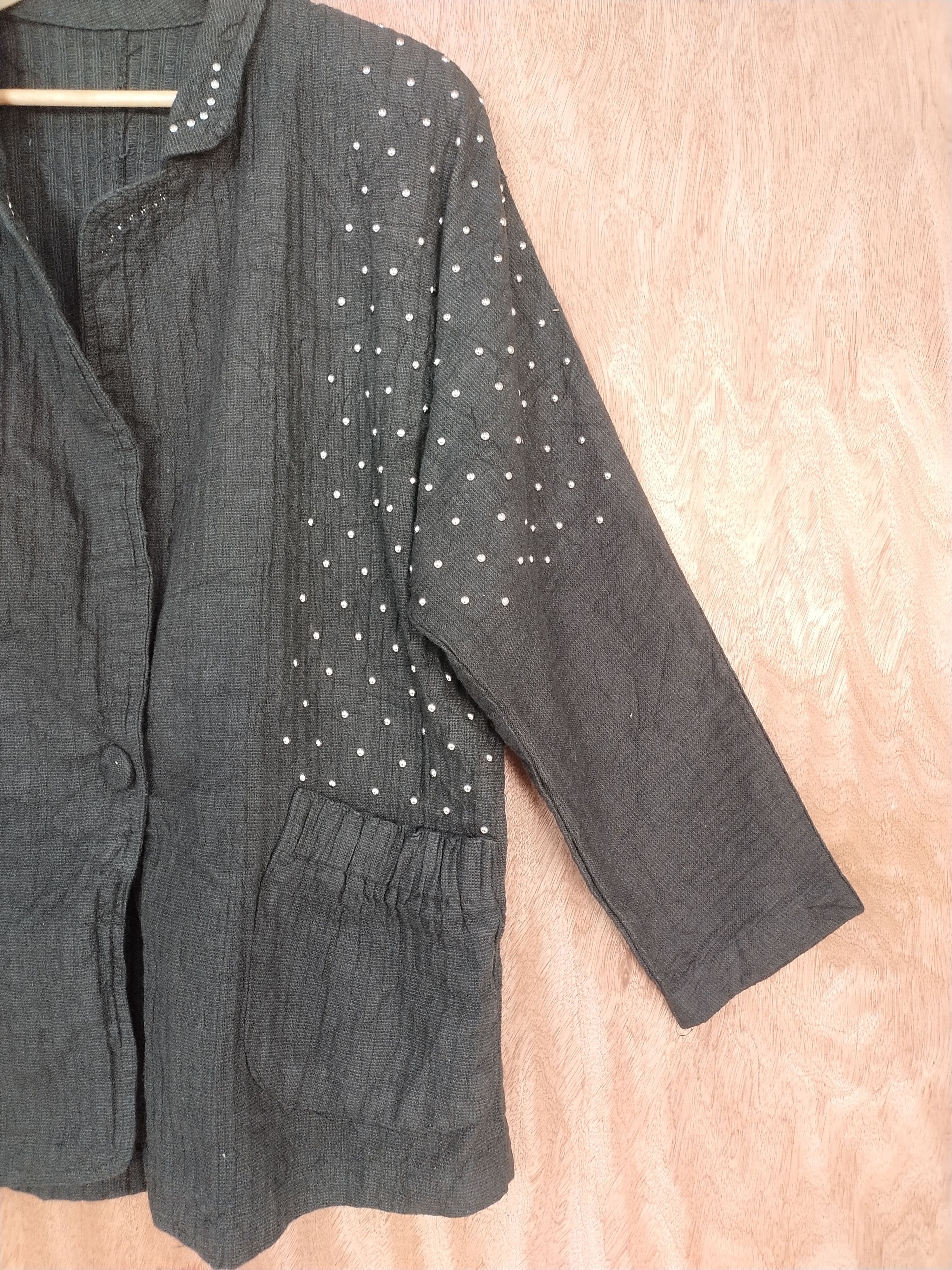 Other Black Cardigan #S229 Size L / US 10 / IT 46 - 5 Thumbnail