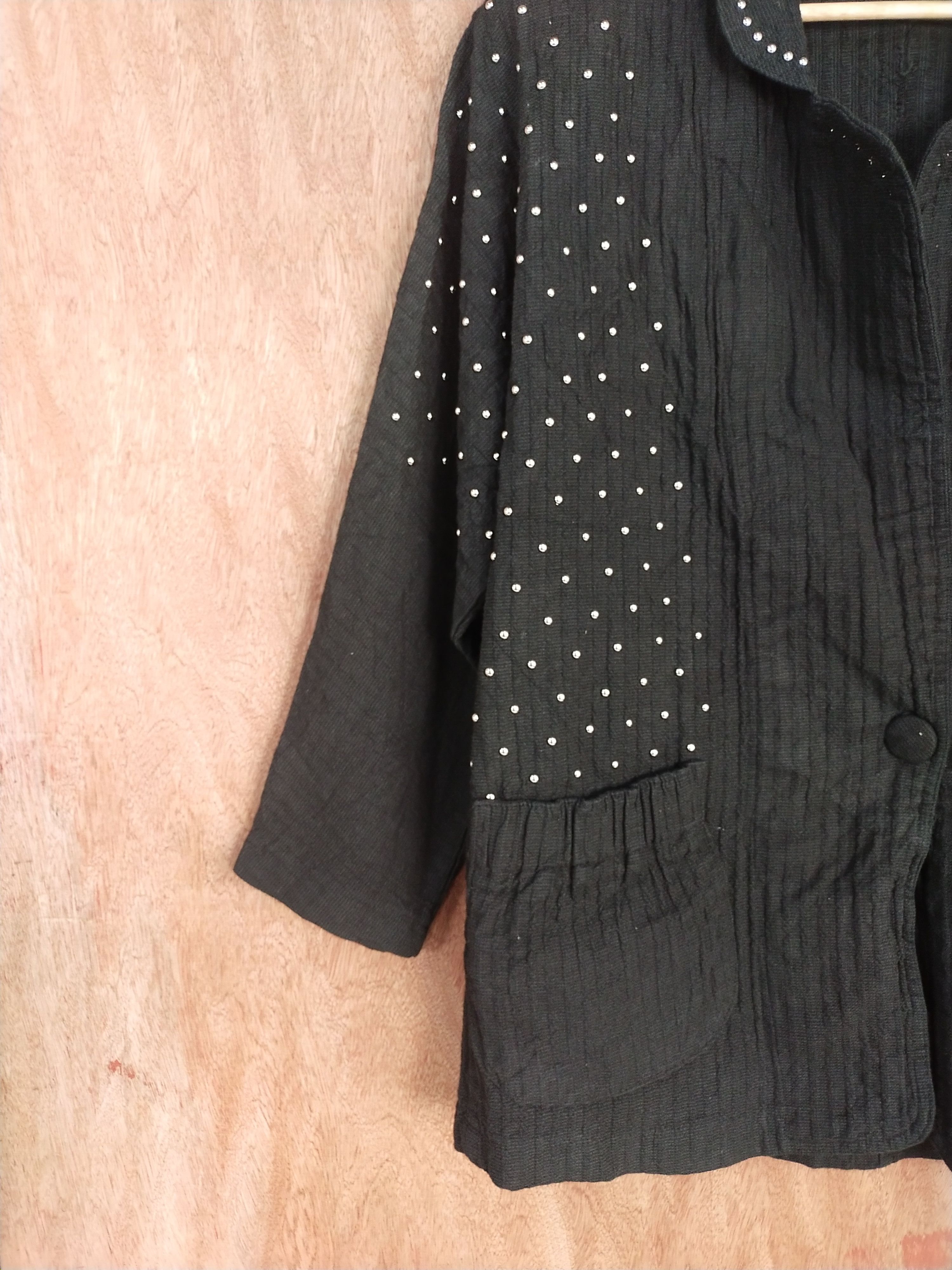 Other Black Cardigan #S229 Size L / US 10 / IT 46 - 3 Thumbnail