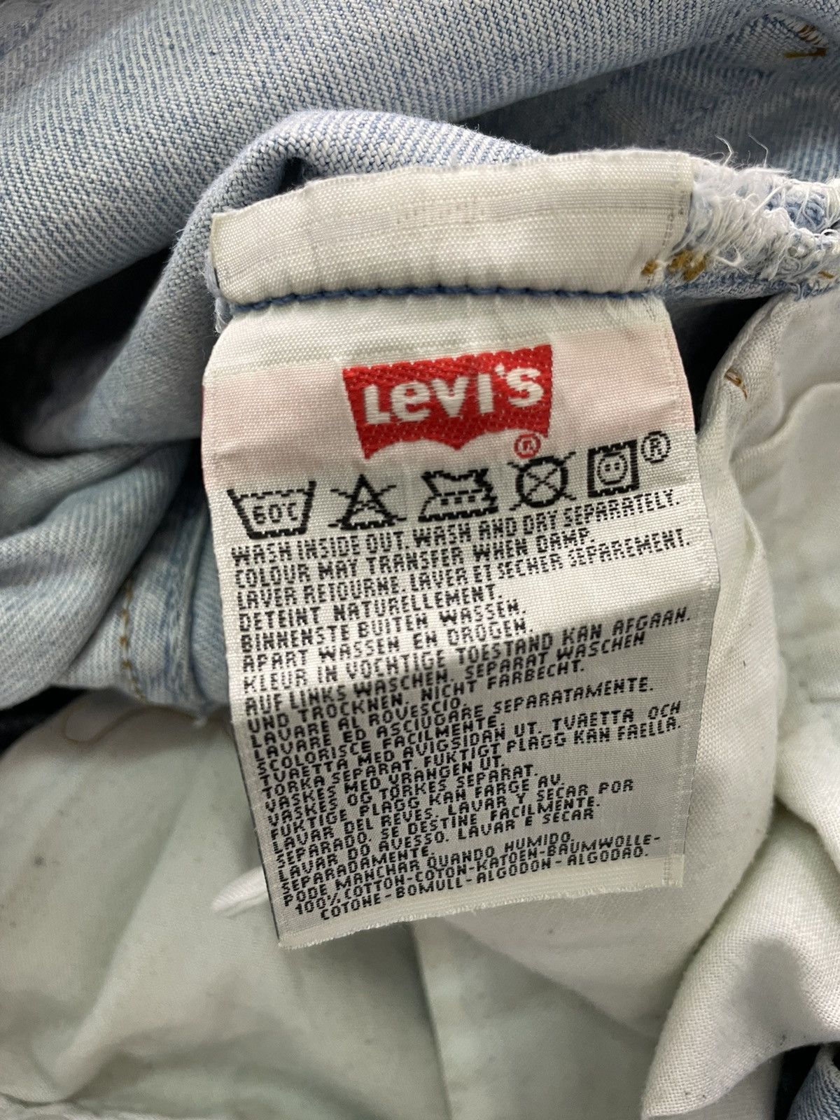 Vtg Levi’s 501 x The Clash Distressed Denim Jeans
