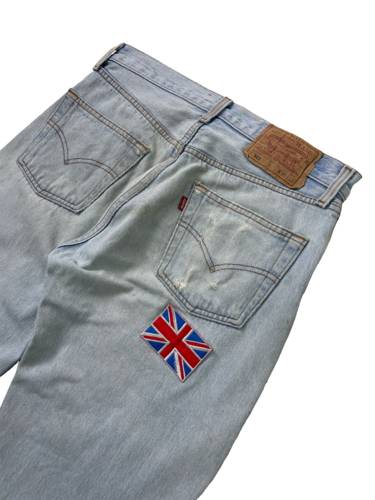 Vtg Levi’s 501 x The Clash Distressed Denim Jeans