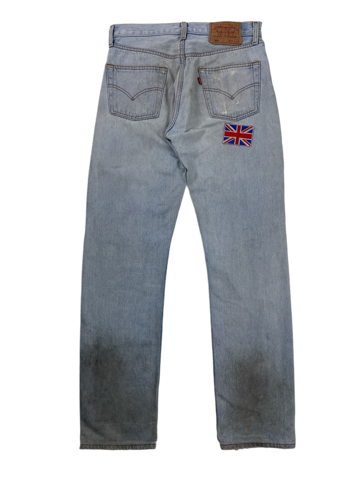 Vtg Levi’s 501 x The Clash Distressed Denim Jeans