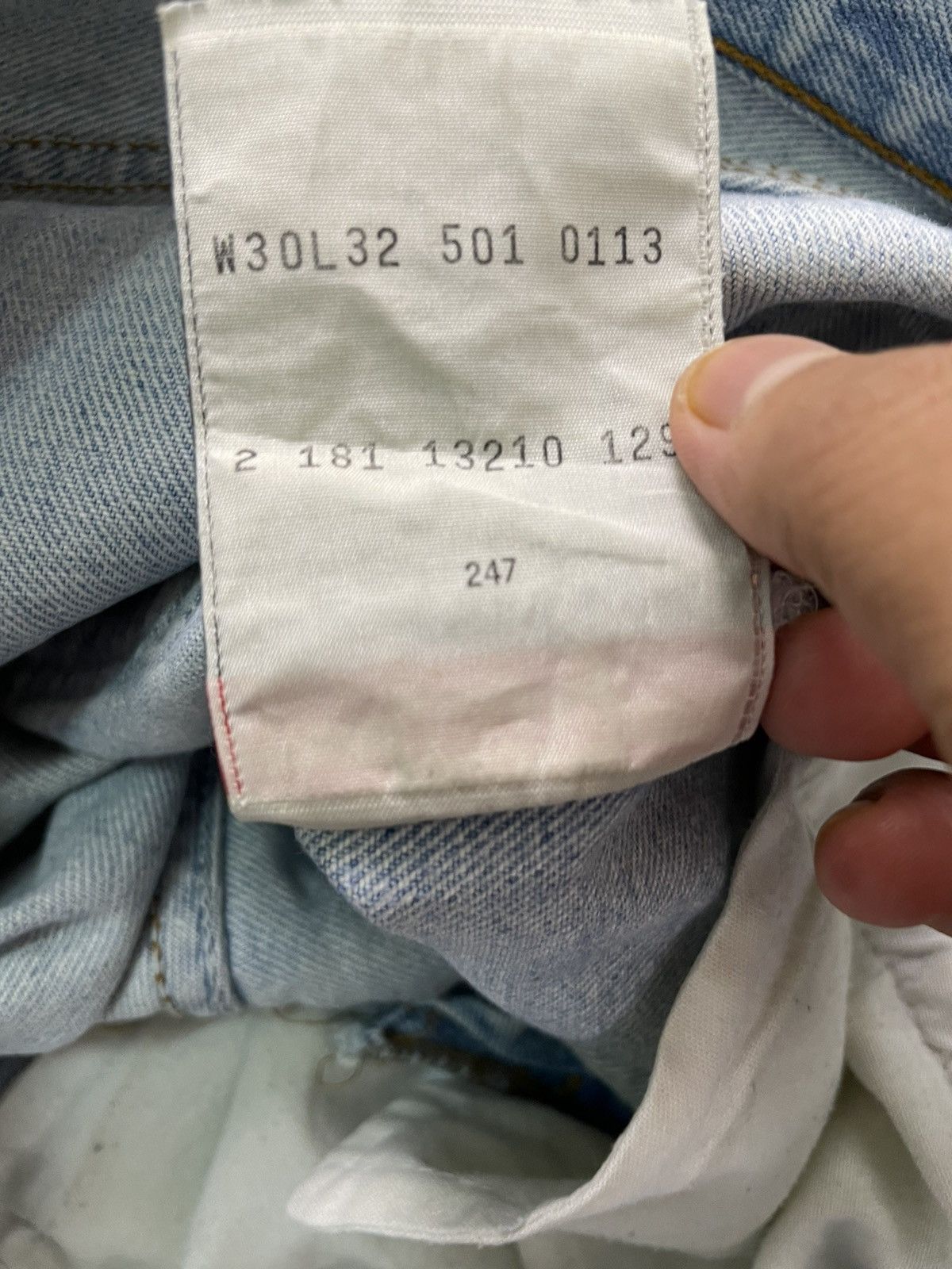 Vtg Levi’s 501 x The Clash Distressed Denim Jeans