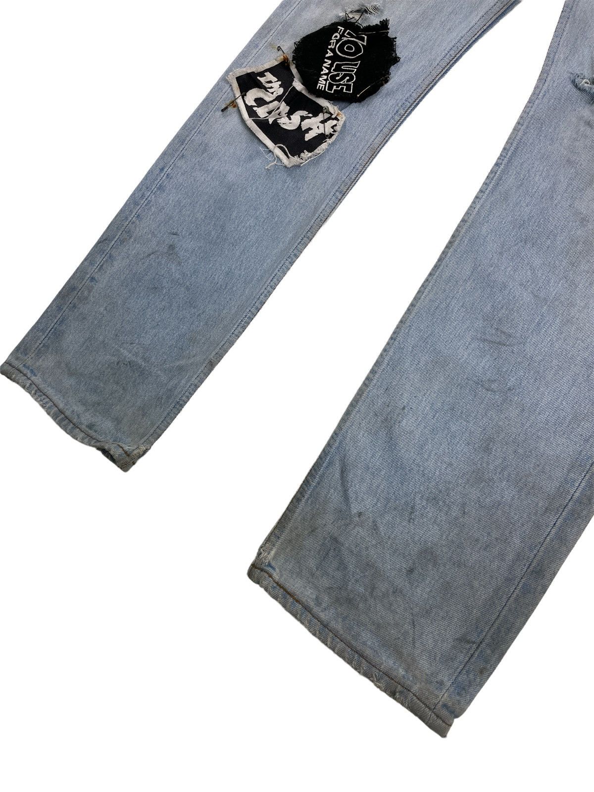 Vtg Levi’s 501 x The Clash Distressed Denim Jeans