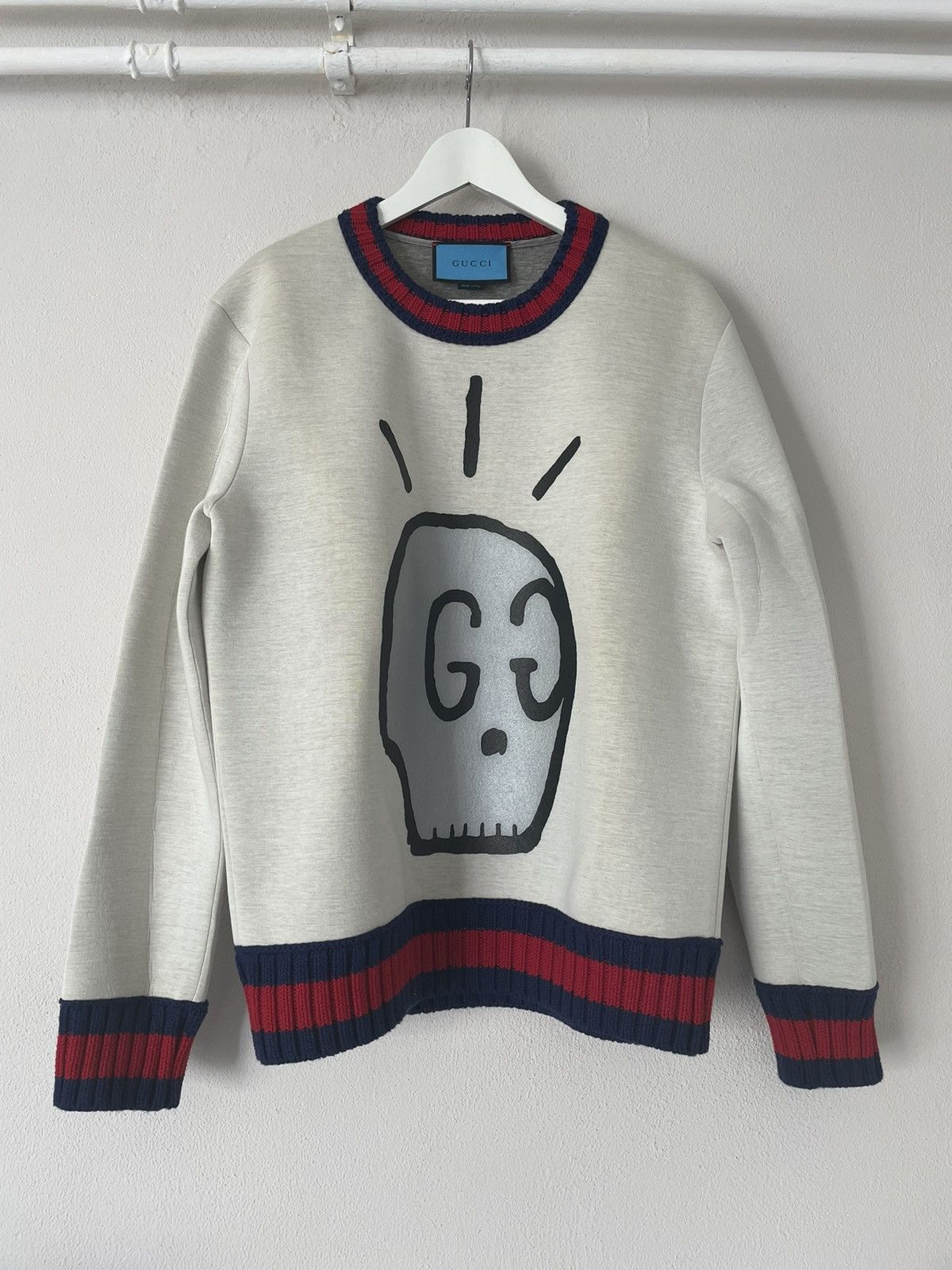 Gucci Gucci Ghost GG Skull Sweater Grailed