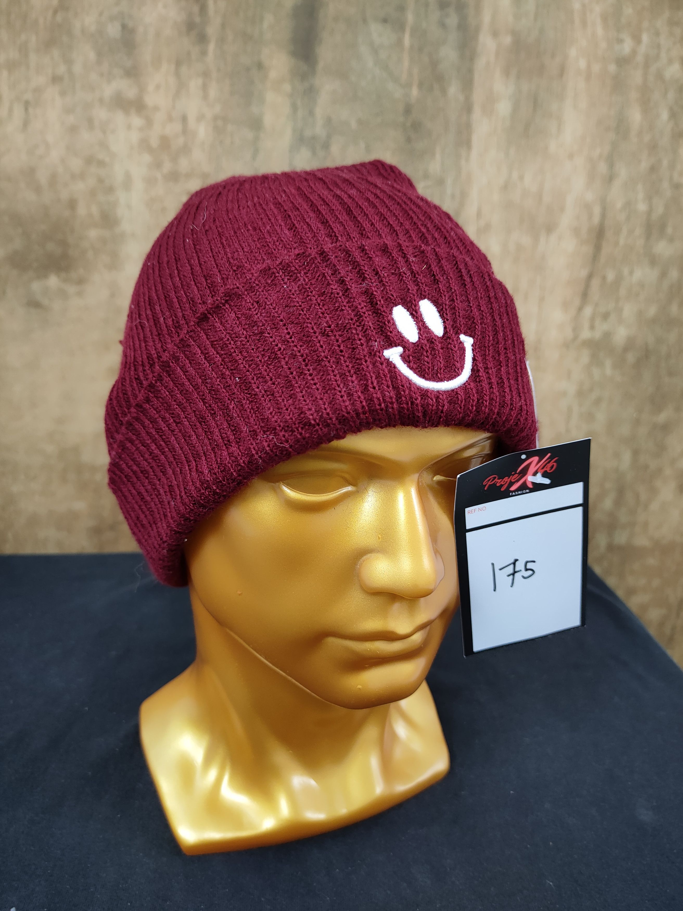 Japanese Brand Beanie smiley japan hat winter knit #175 Size ONE SIZE - 1 Thumbnail