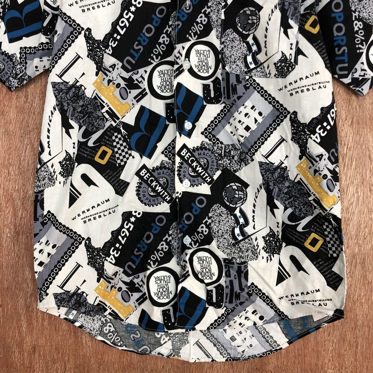 Japanese Brand DLL Rally Boy button up full print vintage shirt #1676 Size US S / EU 44-46 / 1 - 6 Thumbnail