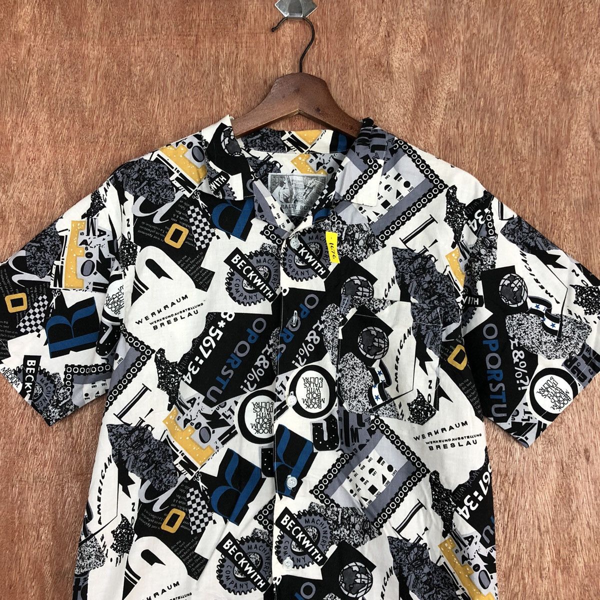 Japanese Brand DLL Rally Boy button up full print vintage shirt #1676 Size US S / EU 44-46 / 1 - 2 Thumbnail