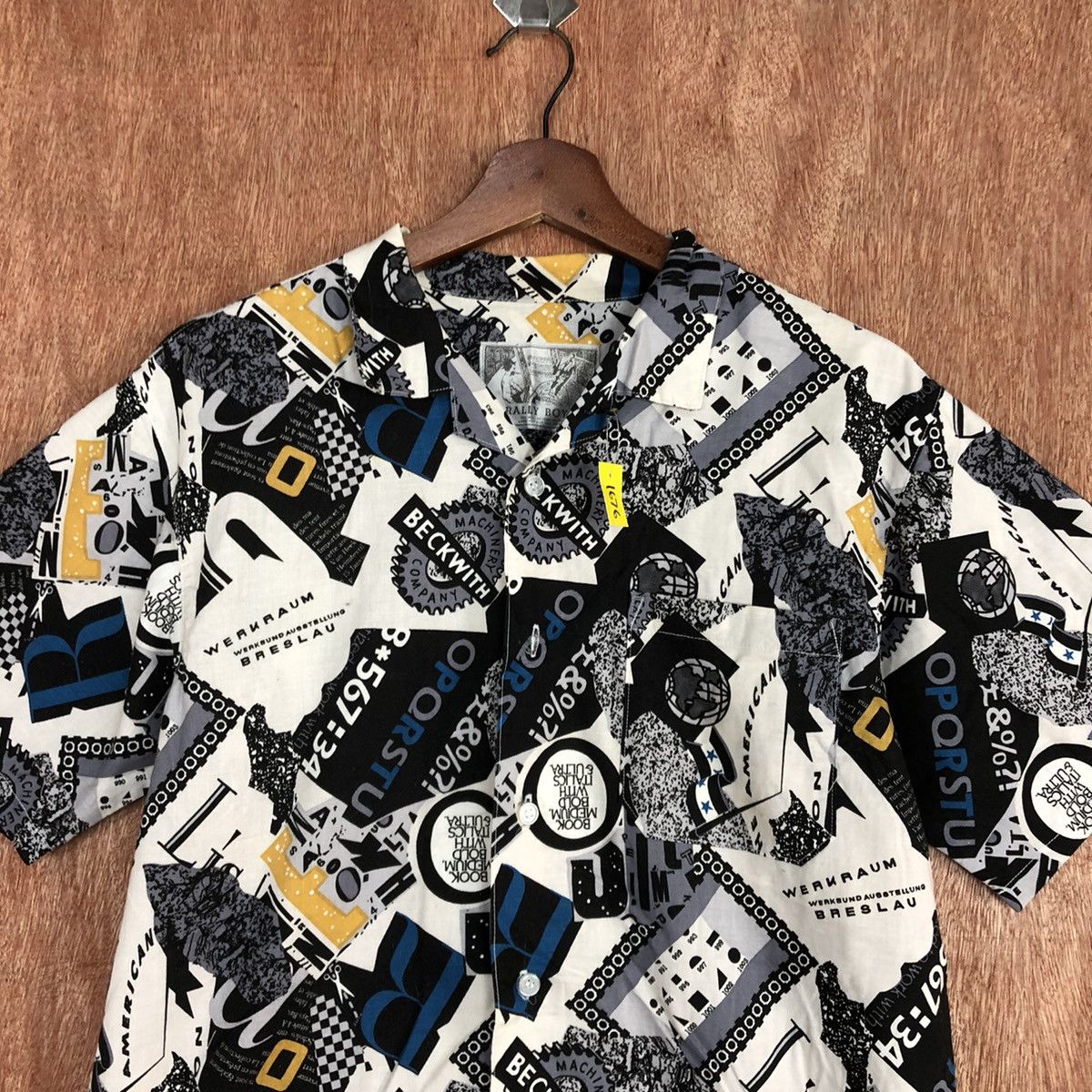 Japanese Brand DLL Rally Boy button up full print vintage shirt #1676 Size US S / EU 44-46 / 1 - 7 Thumbnail