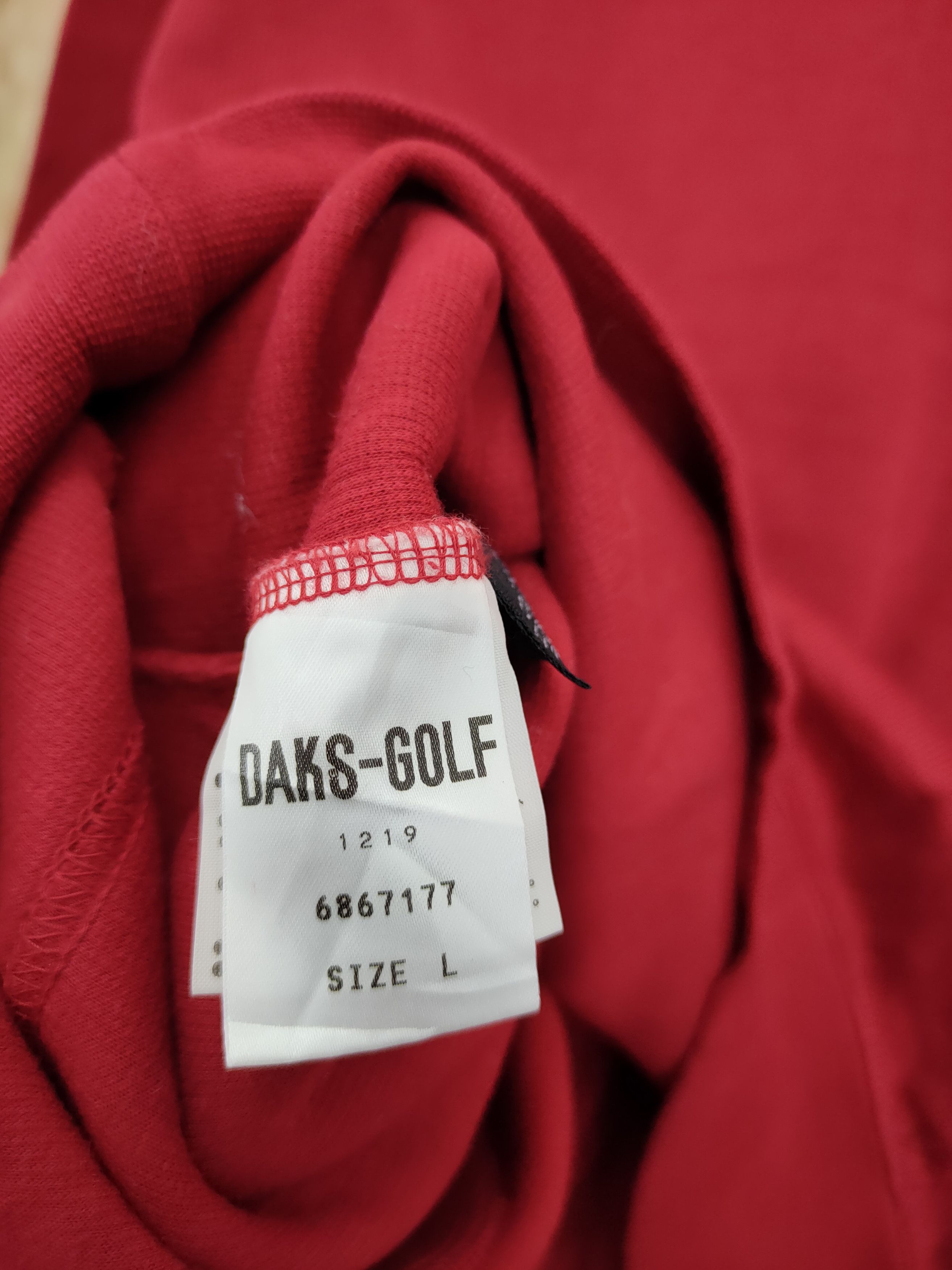DAKS DL Daks sweatshirt golf red like burberry #444 Size US M / EU 48-50 / 2 - 9 Thumbnail