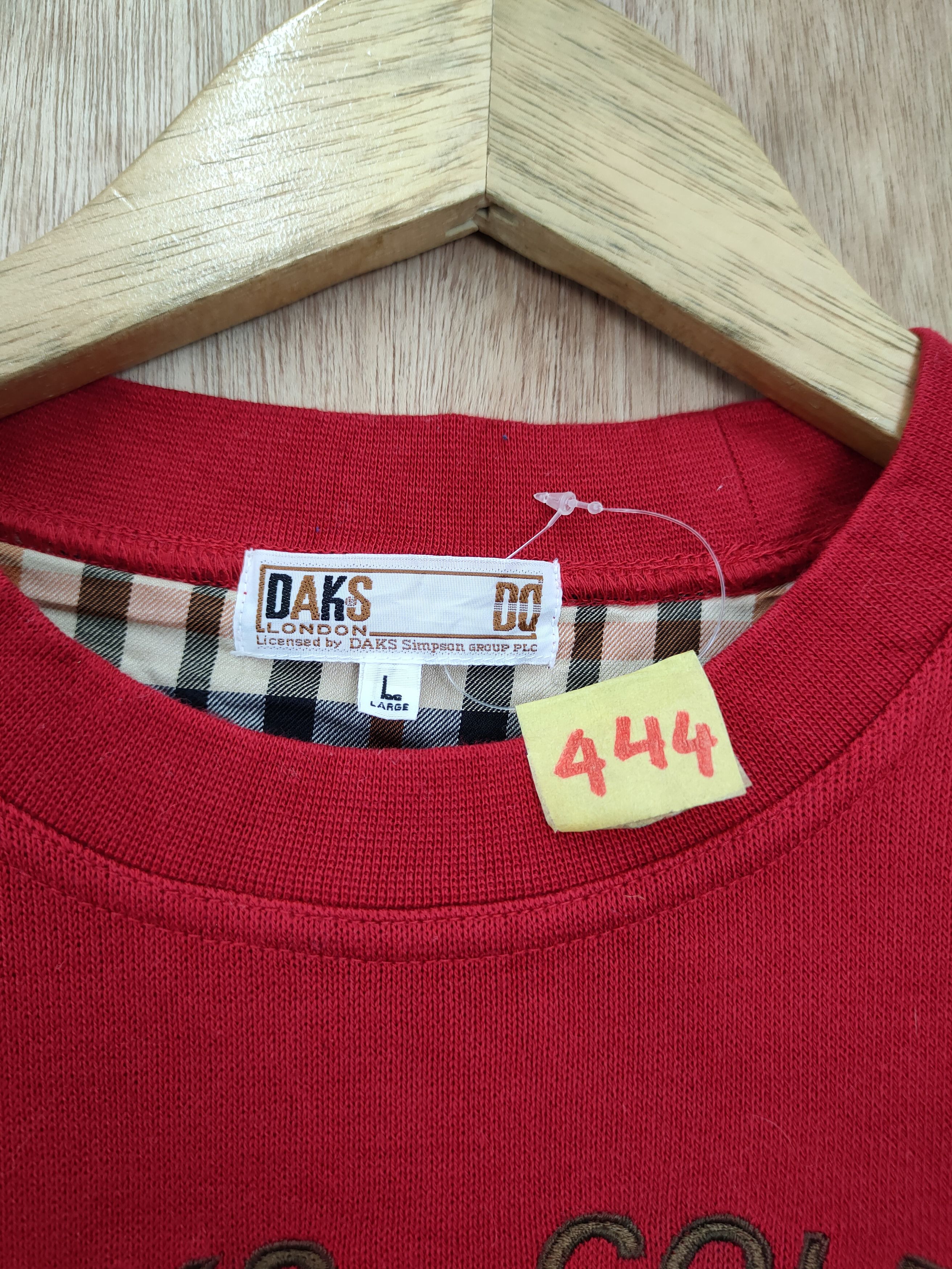 DAKS DL Daks sweatshirt golf red like burberry #444 Size US M / EU 48-50 / 2 - 5 Thumbnail