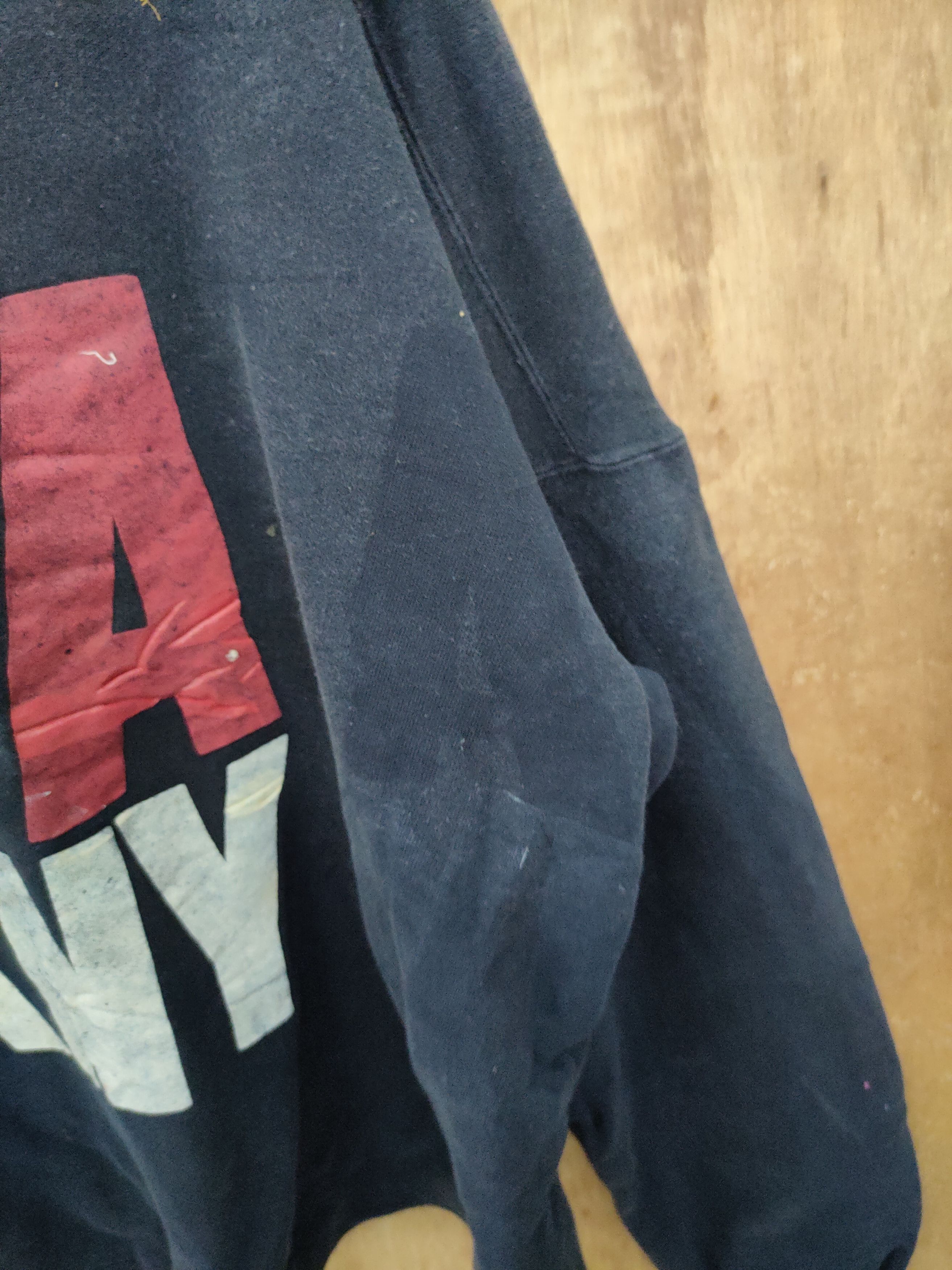 DKNY DL DKNY USA big spell dirty thrashed baggie sweatshirt #431 Size US L / EU 52-54 / 3 - 11 Thumbnail