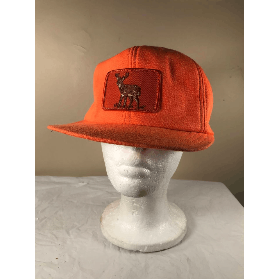 Vintage Orange Hunting Hat